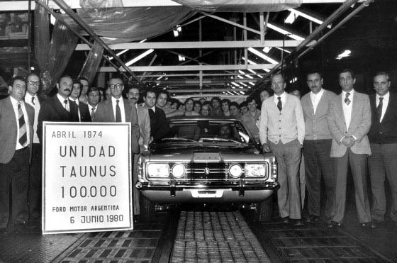 Ford Taunus N° 1000 en Planta Pacheco