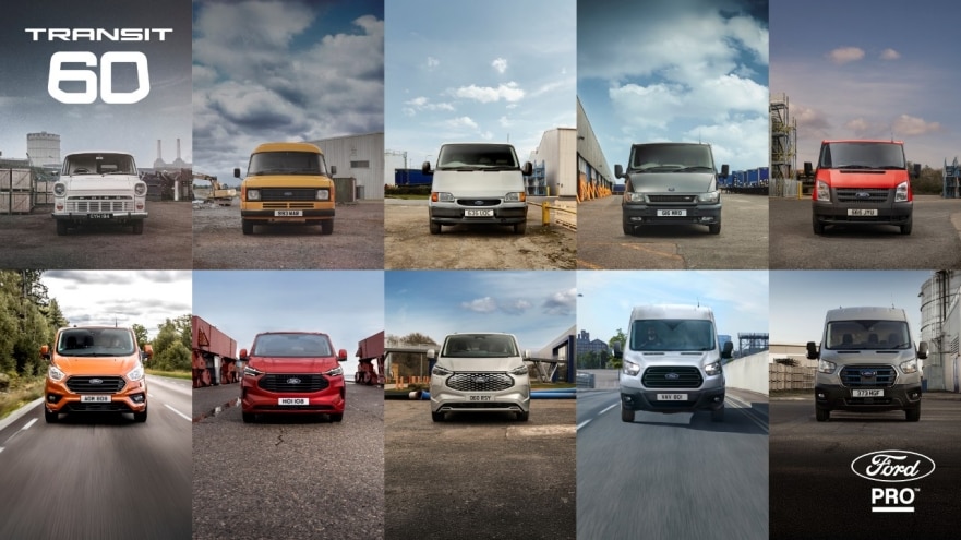 Die ersten 60 Jahre: Die unglaubliche Historie des Ford Transit in Zahlen