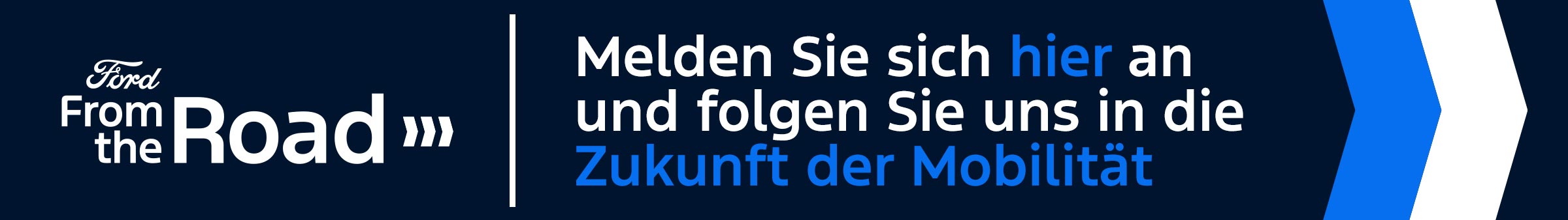 Melden Sie sich hier an und folgen Sie uns in die Zukunft der Mobilität