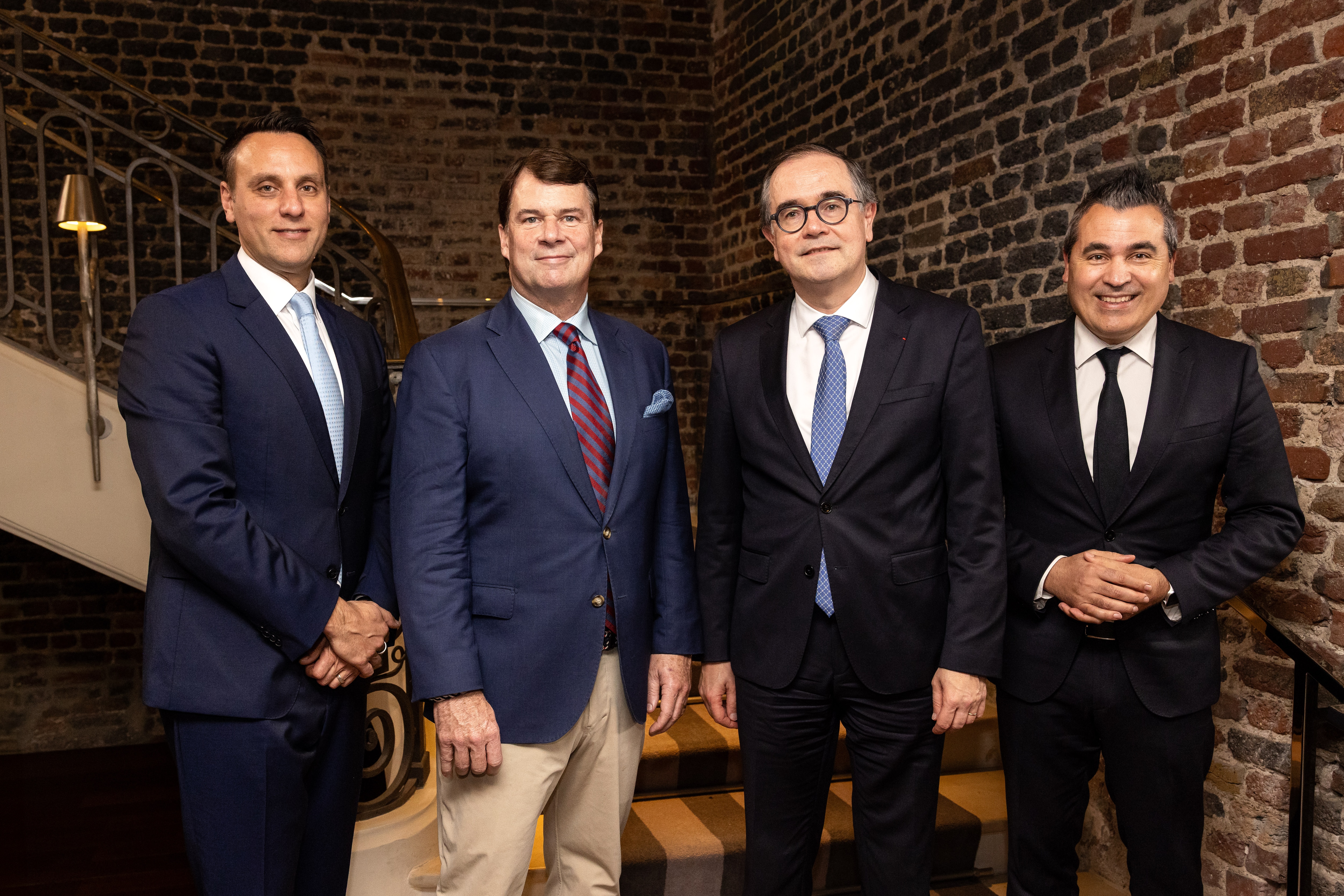 From left to right: Jim Baumbick, President Ford Europe, Jim Farley, President and CEO, Ford Motor Company, François Provost, CEO Renault Group and Josep Maria Recasens, Chief Strategy, Product & Program Management Officer, CEO Ampere