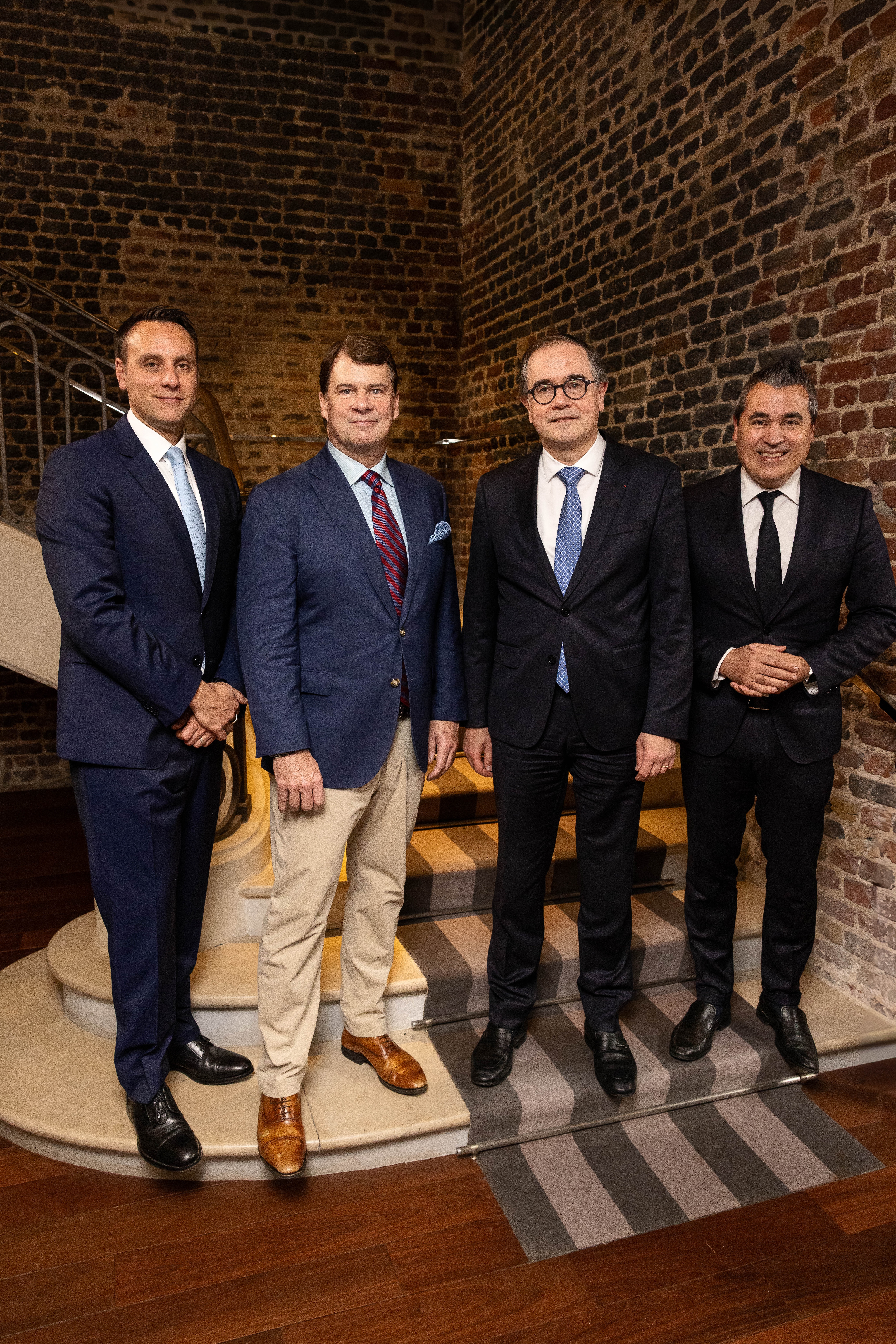 From left to right: Jim Baumbick, President Ford Europe, Jim Farley, President and CEO, Ford Motor Company, François Provost, CEO Renault Group and Josep Maria Recasens, Chief Strategy, Product & Program Management Officer, CEO Ampere