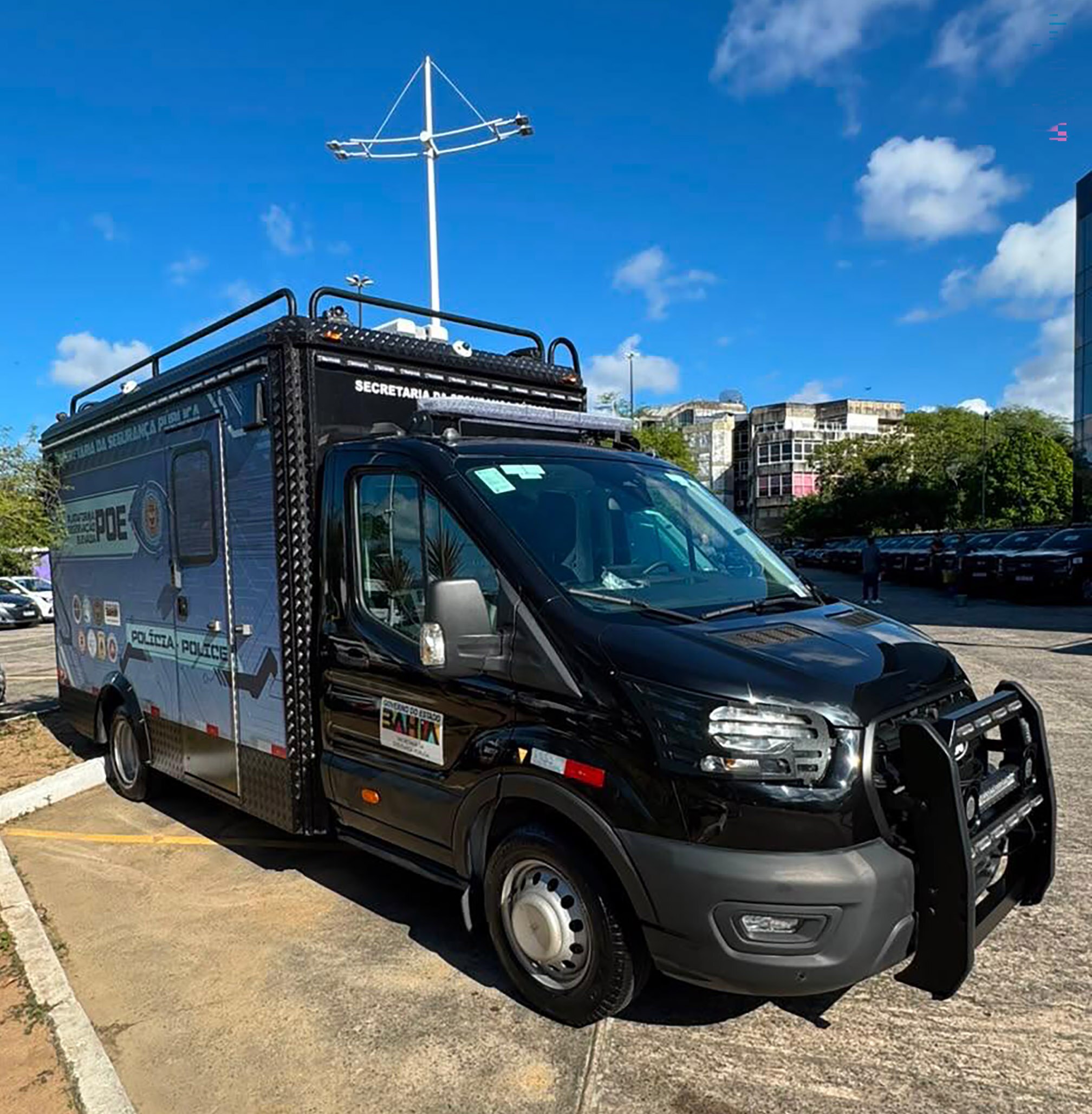 Ford Pro fornece 13 Transit Plataforma de Observação Elevada para a SSP da Bahia