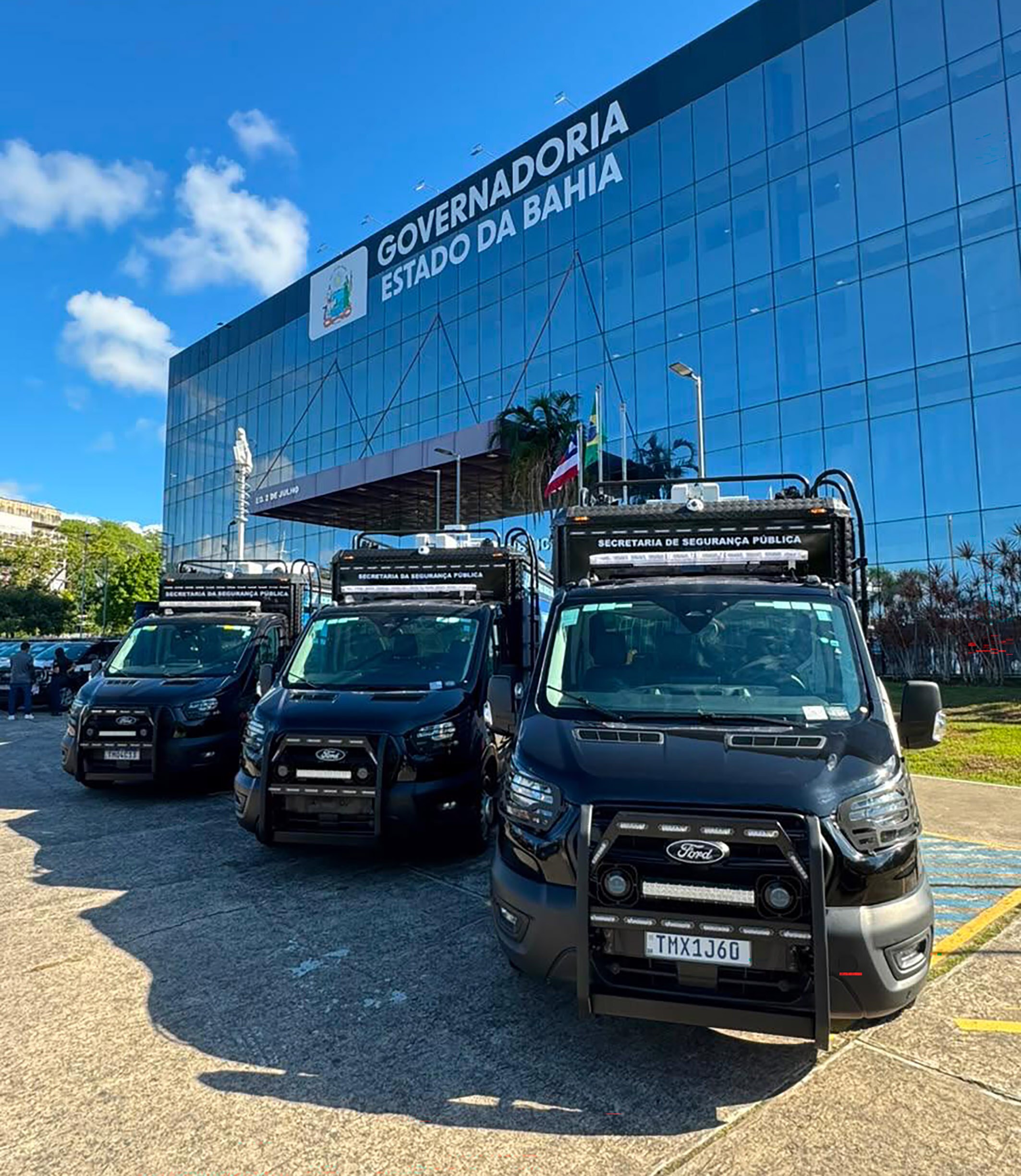 Ford Pro fornece 13 Transit Plataforma de Observação Elevada para a SSP da Bahia