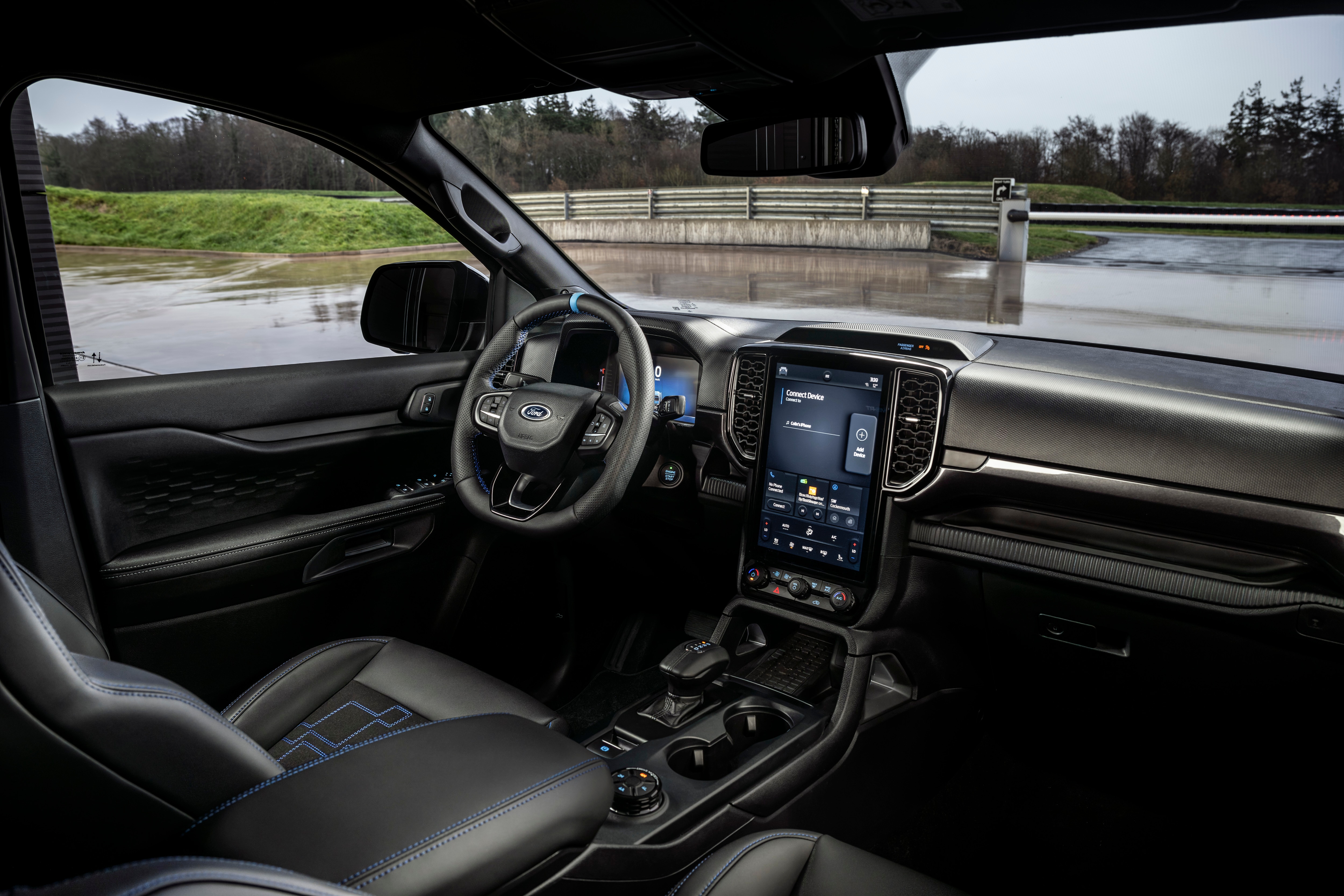 dashboard of a pickup