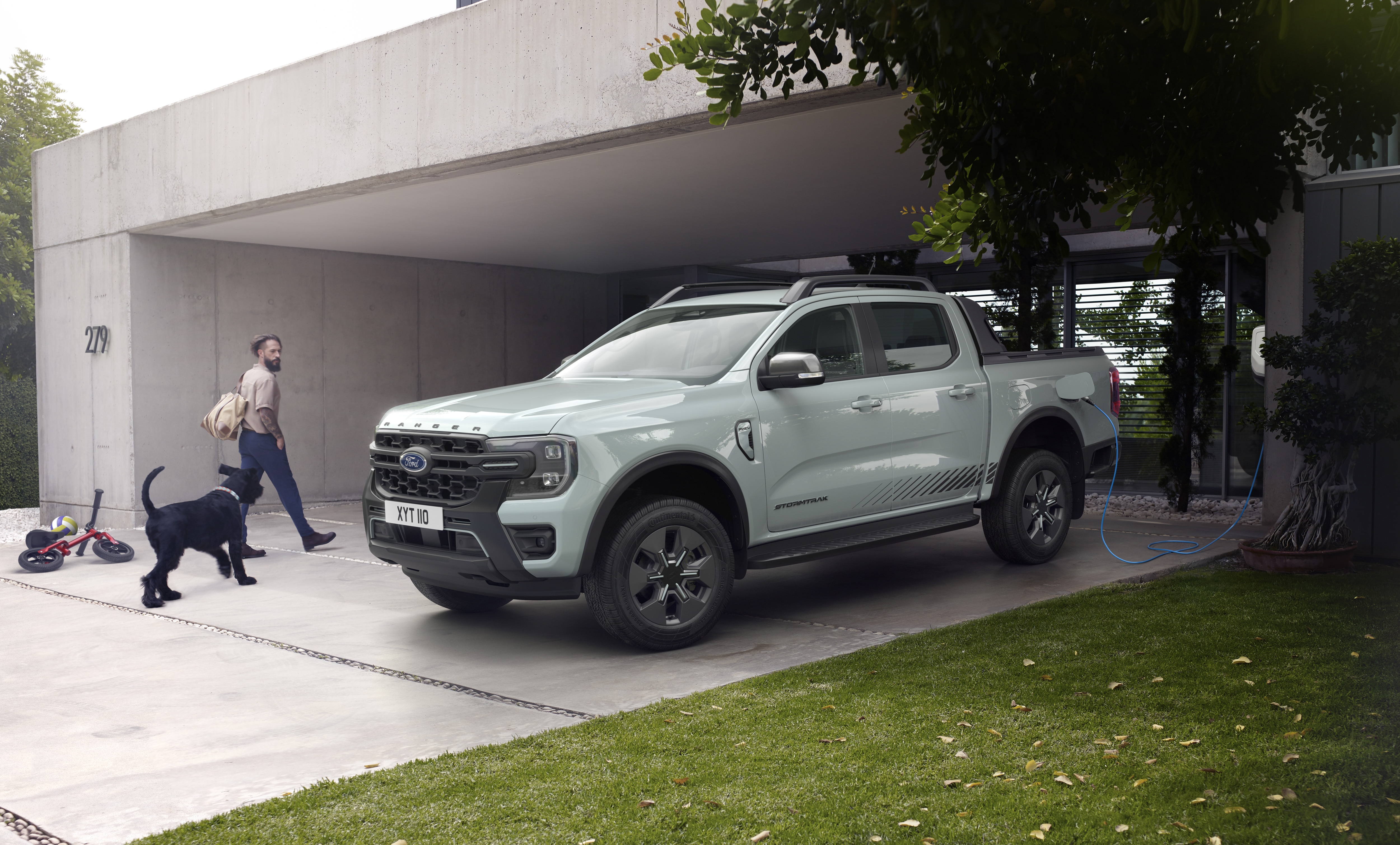 Ranger Plug-In Hybrid electrifies Europe’s best-selling pickup with full Ranger towing, payload and off-road ability, plus uprated Pro Power Onboard for off-grid work and play LICENSE EXPIRES: In Perp- LICENSE BY: Makerhouse LICENSE SCOPE: A - Earned editorial, press releases, press kits. B - All non-broadcast digital and online media. C - All non-broadcast digital and online media, plus Retail and POS (showrooms, events etc). D - All print media (newspaper, magazine etc) REGION: Europe COPYRIGHT AND IMAGE RIGHTS: This content is solely for editorial use and for providing individual users with information. Any storage in databases, or any distribution to third parties within the scope of commercial use, or for commercial use is permitted with written consent from Ford of Europe only.
