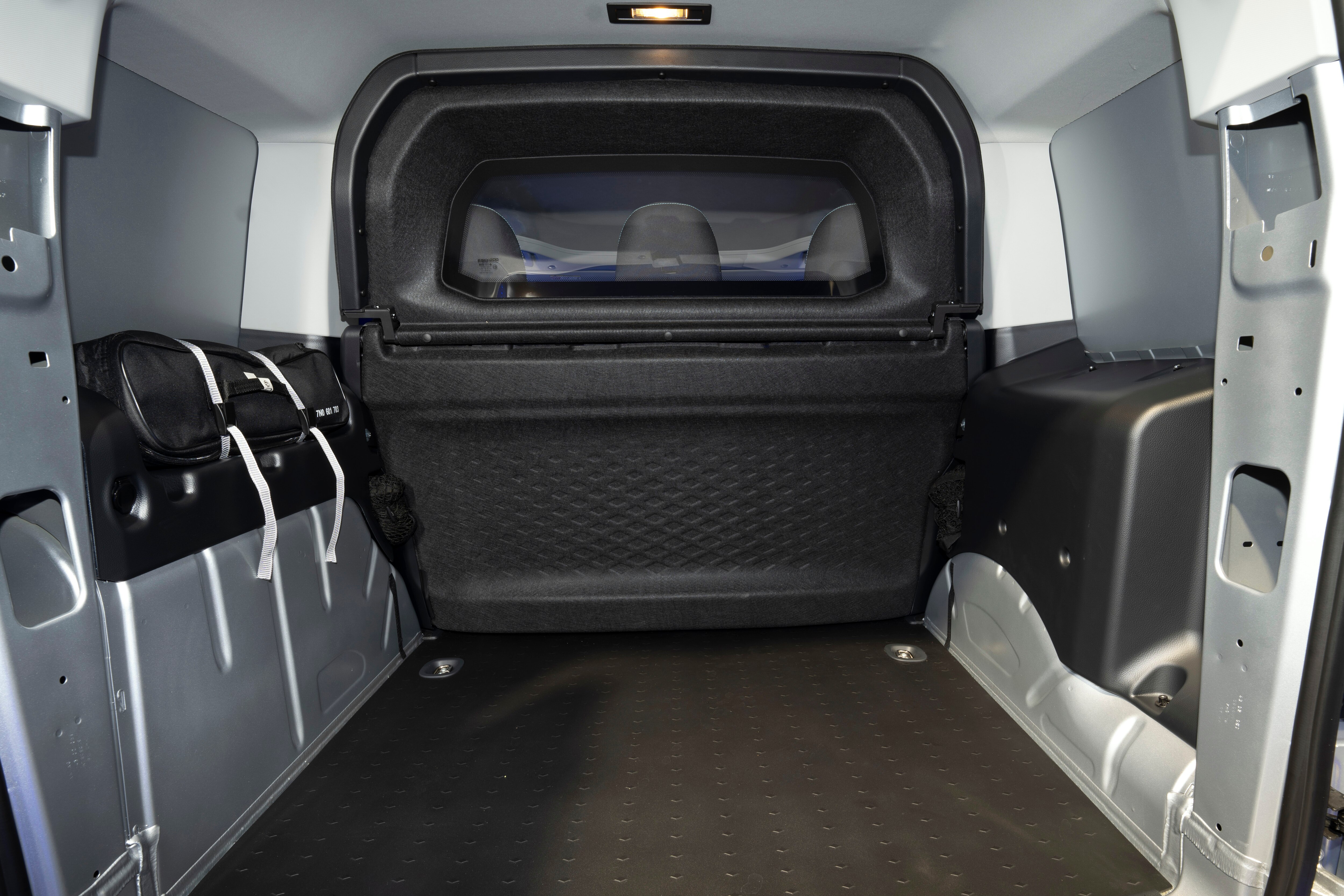 the empty inside of a van