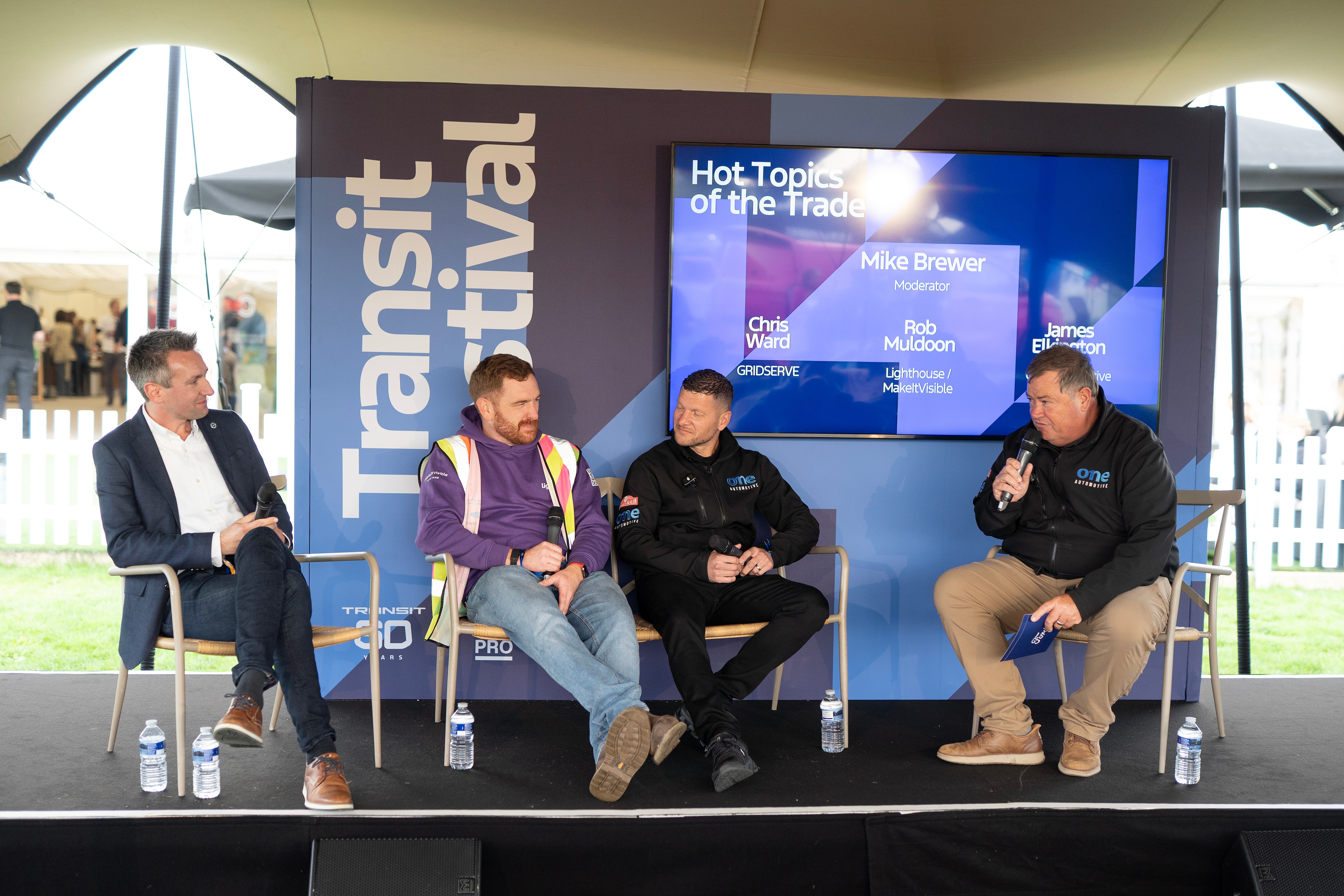 Mike Brewer hosts a panel discussion at the 2025 Transit Festival