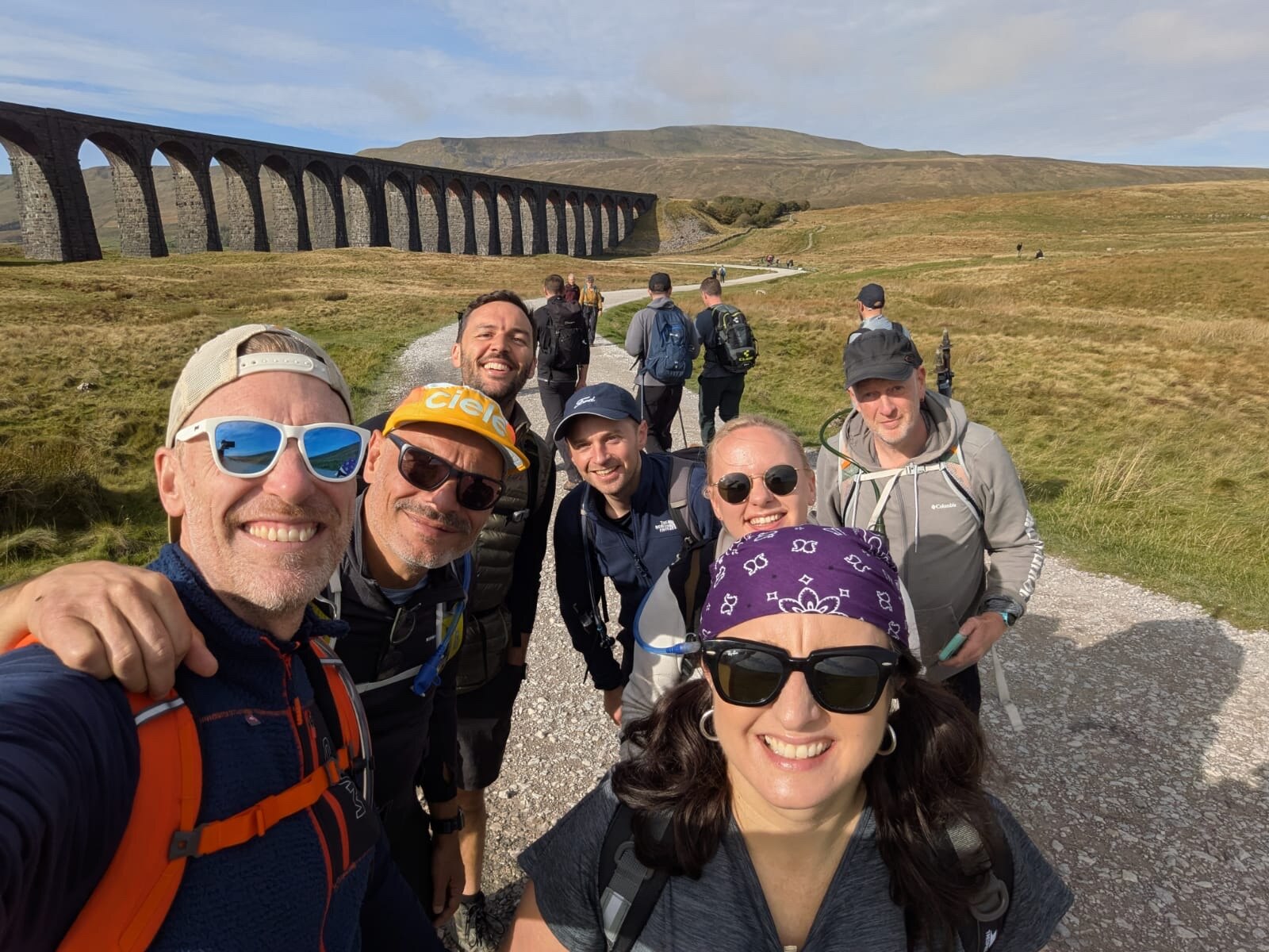 We could see the famous Ribblehead Viaduct from many points on the hike. Up close, it looked incredible.