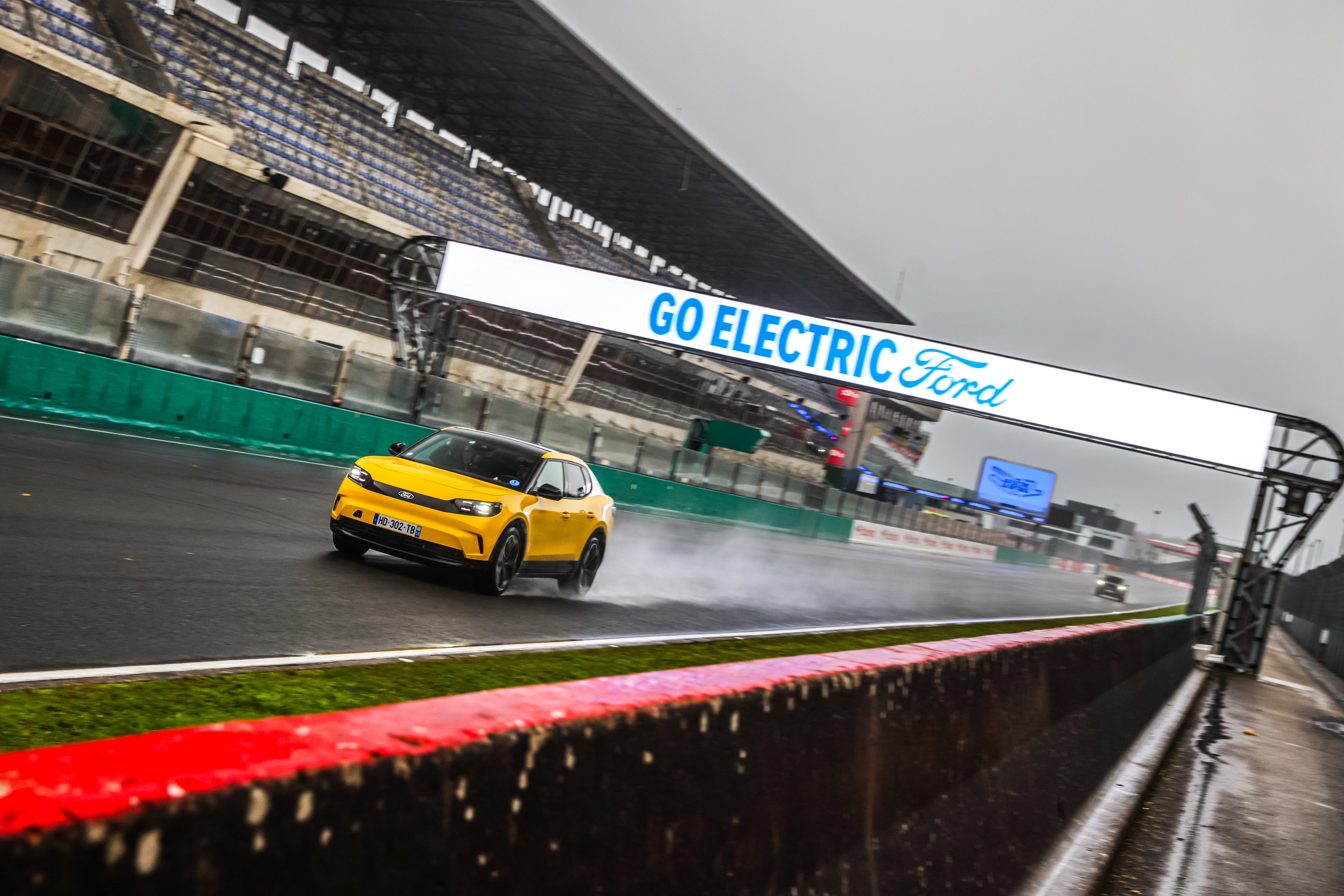 Ford Capri at the Go Electric Go On Track Go Ford event, Le Mans, France.