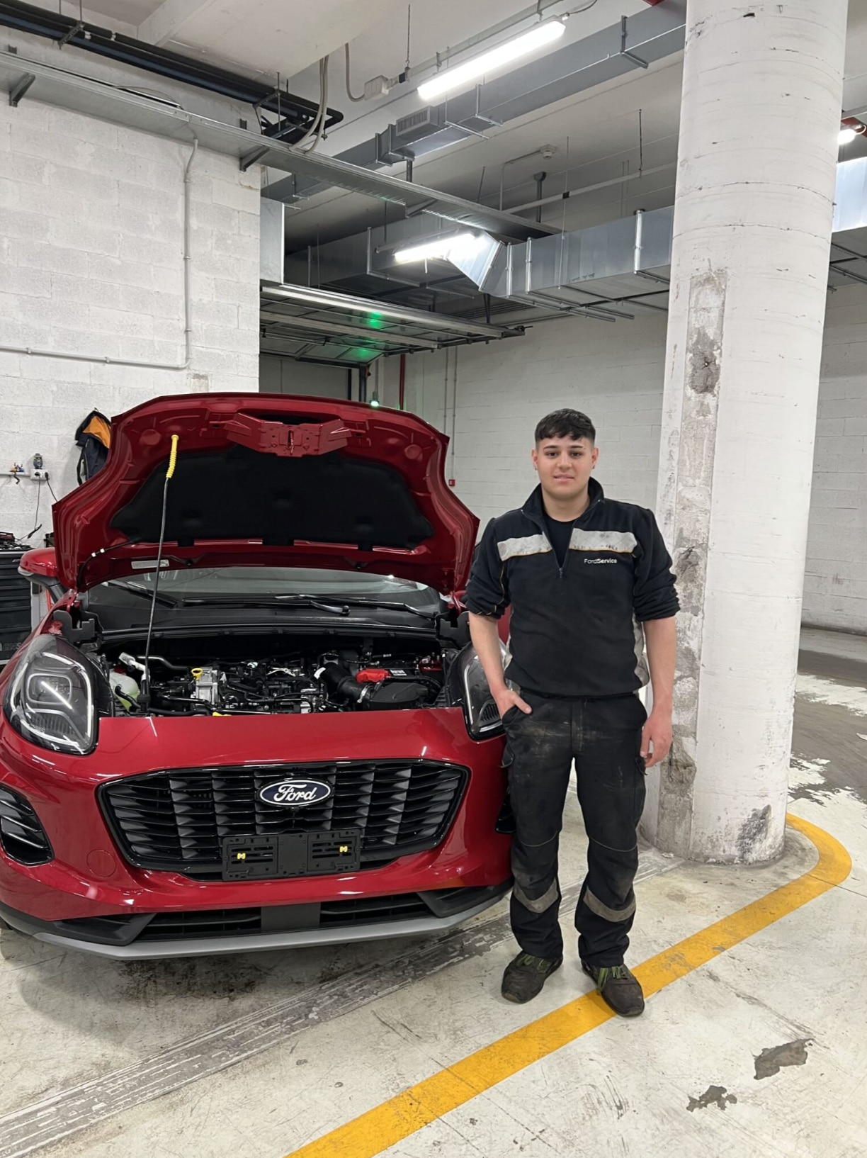 Davide Caridi, former Ford Youth Academy student and employee of the Carpoint dealership in Rome