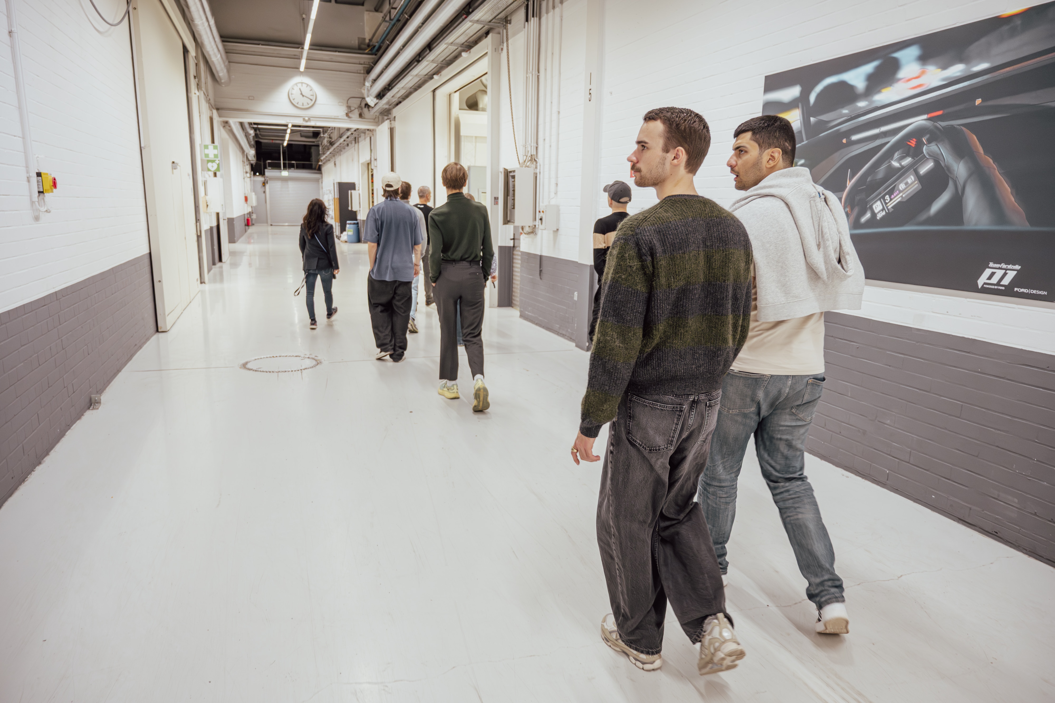 Deep within the design studio, the students were also given a tour of the Ford Cologne Electric Vehicle Center