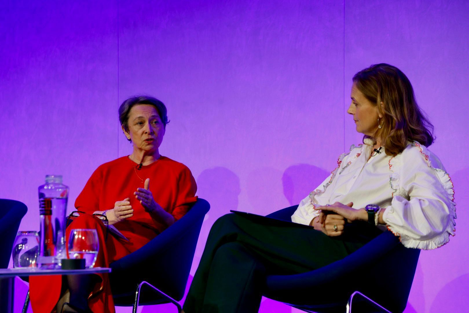 Ford UK Chair and Managing Director Lisa Brankin (left) at SMMT Electrified.