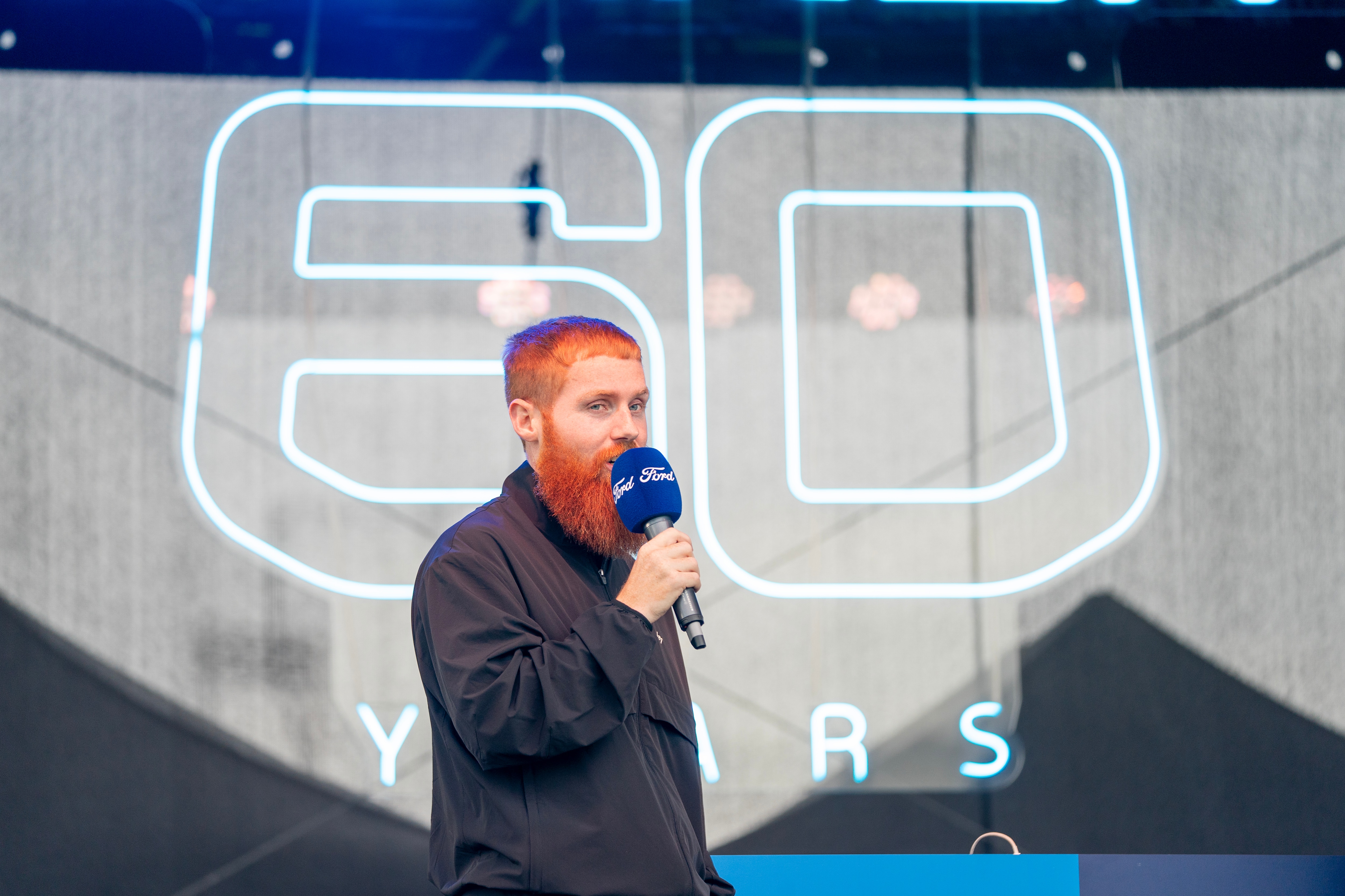 Russ tells the crowds at our Transit Festival the adventures he has in store next.