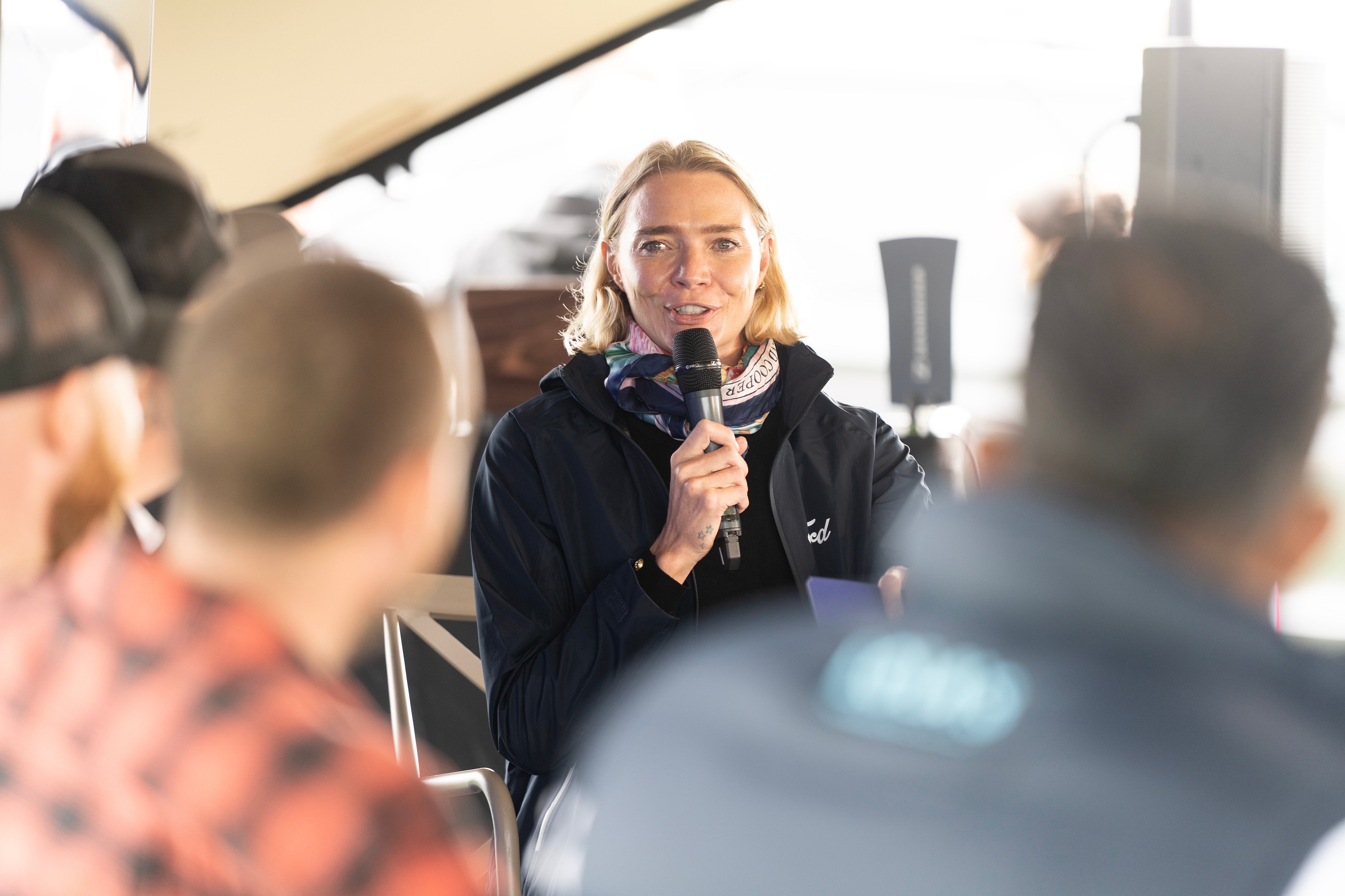 Our Real Businesses Share Insight panel discussion, hosted by Jodie Kidd, drew in a crowd. License valid for earned editorial, press releases, press kits. All non-broadcast digital and online media Region: Global. This content is solely for editorial use and for providing individual users with information. Any storage in databases, or any distribution to third parties within the scope of commercial use, or for commercial use is permitted with written consent from Ford in Europe GmbH only.