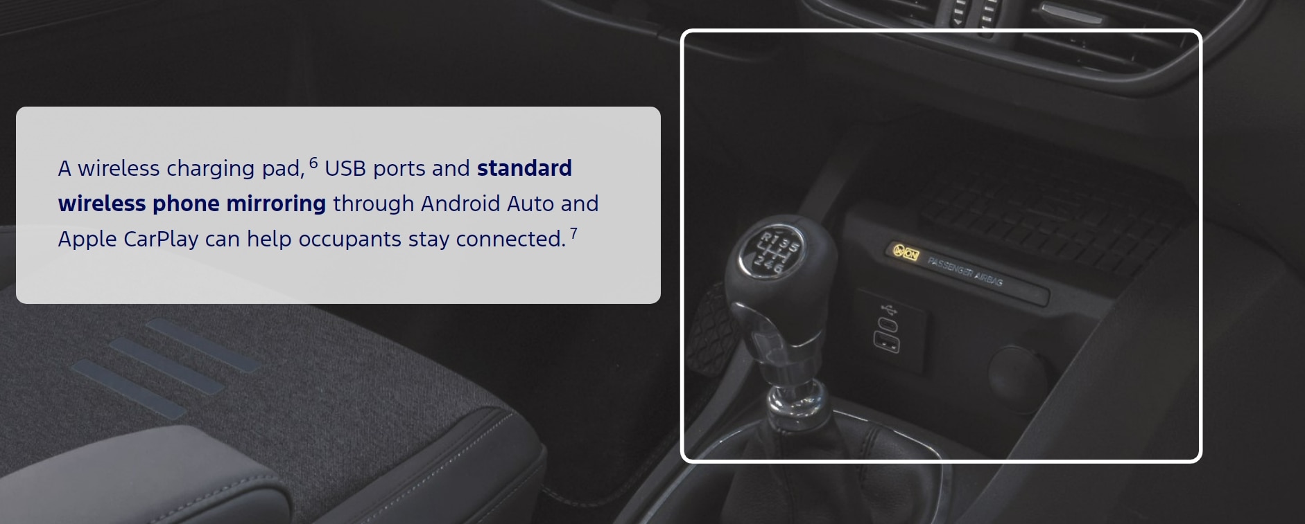 Wireless charging and phone mirroring. . License valid for earned editorial, press releases and press kits in Europe only. This content is solely for editorial use and for providing individual users with information. Any storage in databases, or any distribution to third parties within the scope of commercial use, or for commercial use is permitted with written consent from Ford in Europe GmbH only.