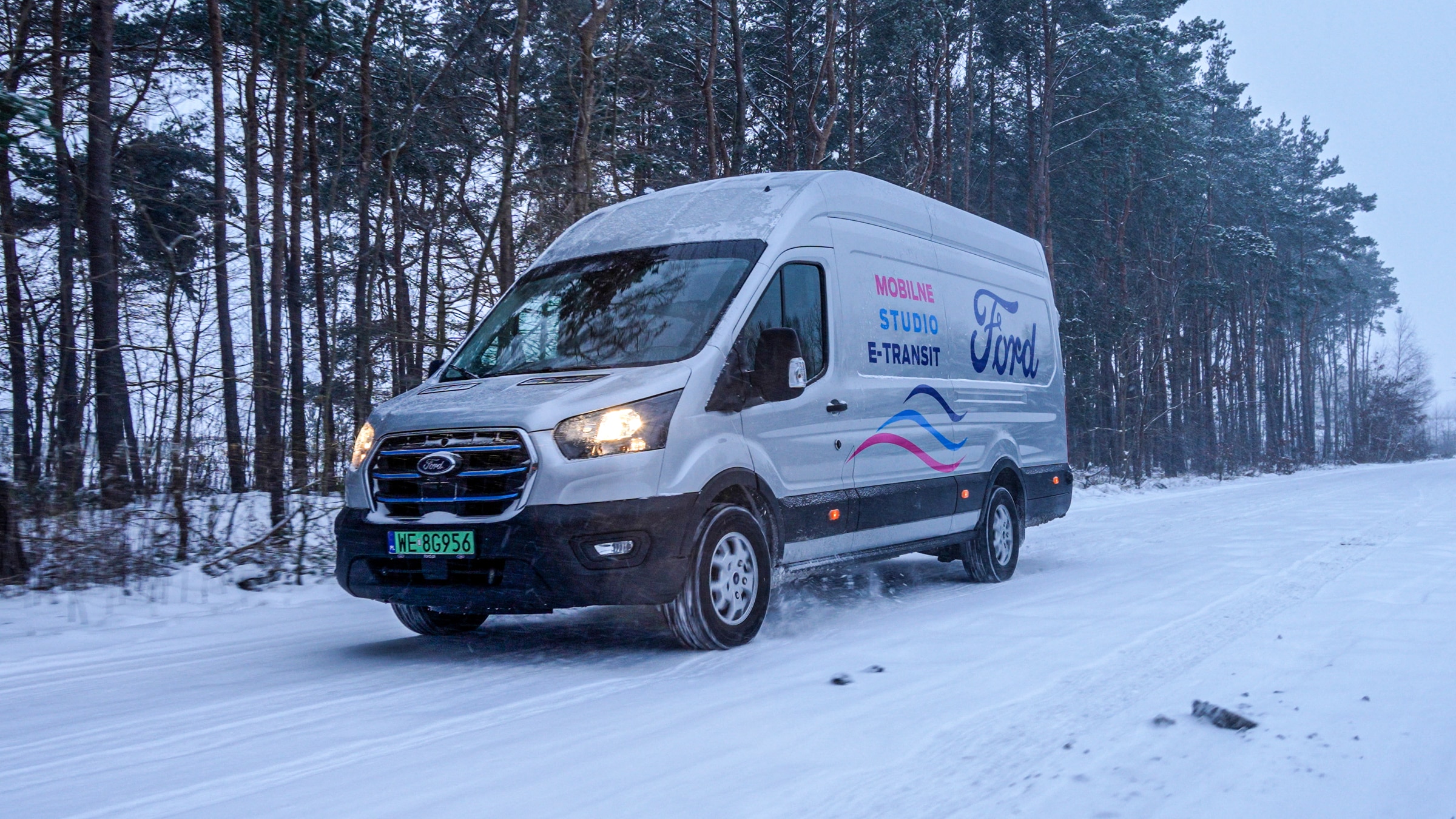 In 2023, Polish country band Electric Cowboyz used an E-Transit for their Christmas performance.