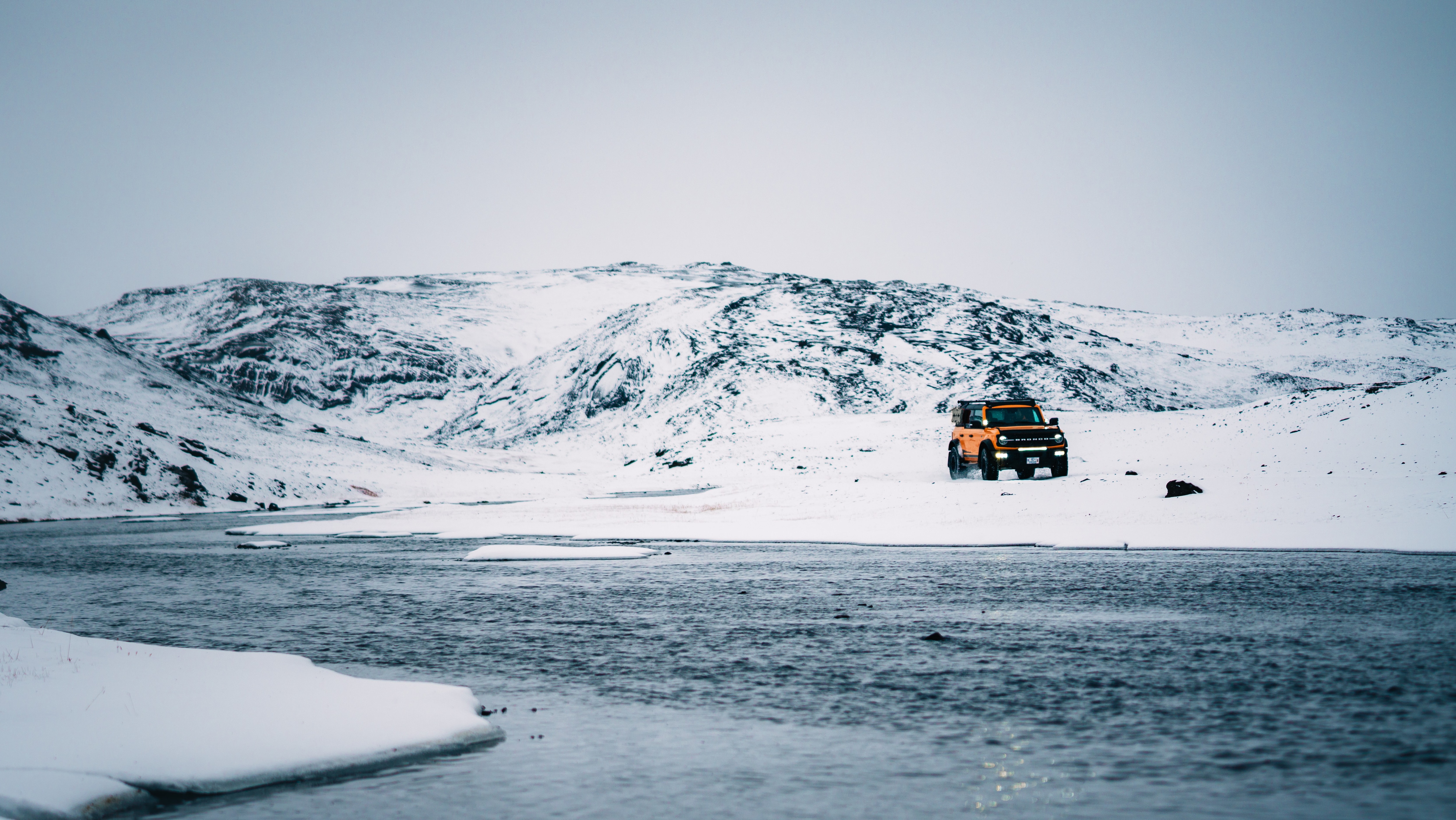 Siggi uses his Ford Bronco to get him safely through the most extreme environments.