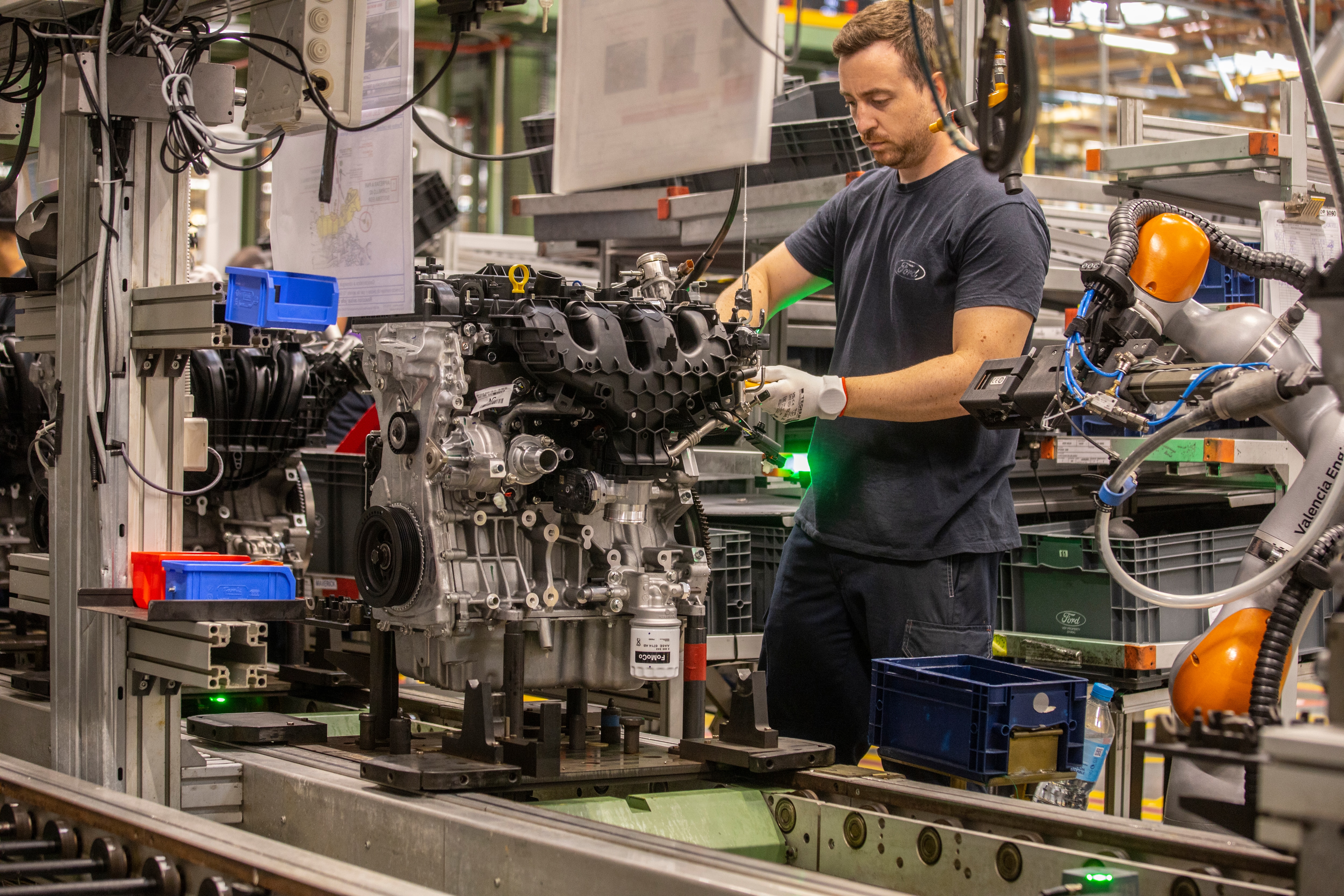 Production at Ford’s Valencia, Spain, manufacturing hub, where Ford Motor Company and Geely Auto announced an agreement to form a Europe-focused joint venture.