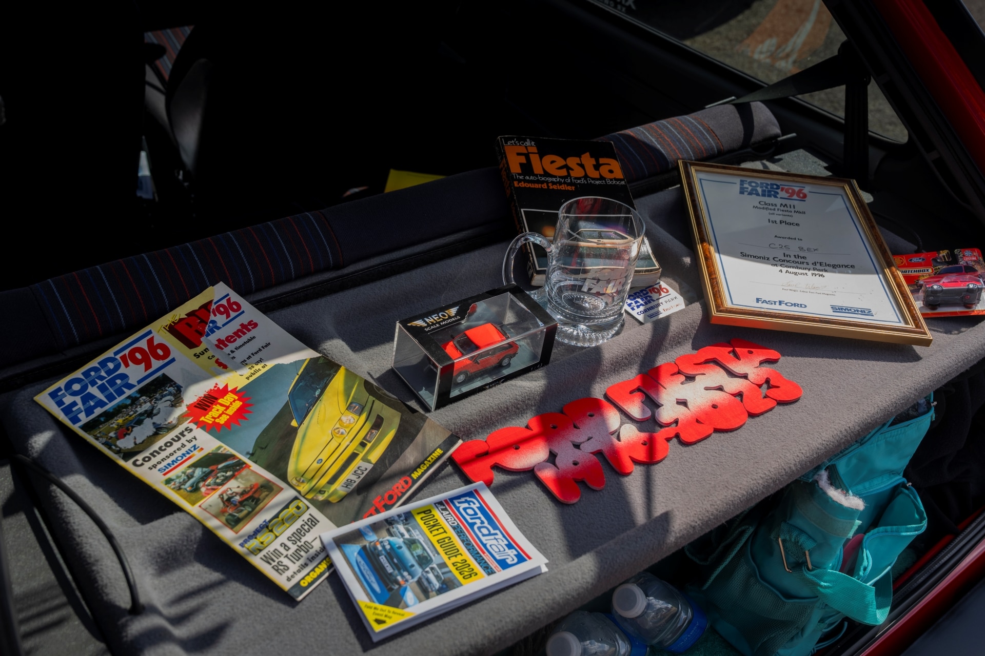 A selection of Ford Fair memorabilia demonstrates how Ford fans are fans for life.
