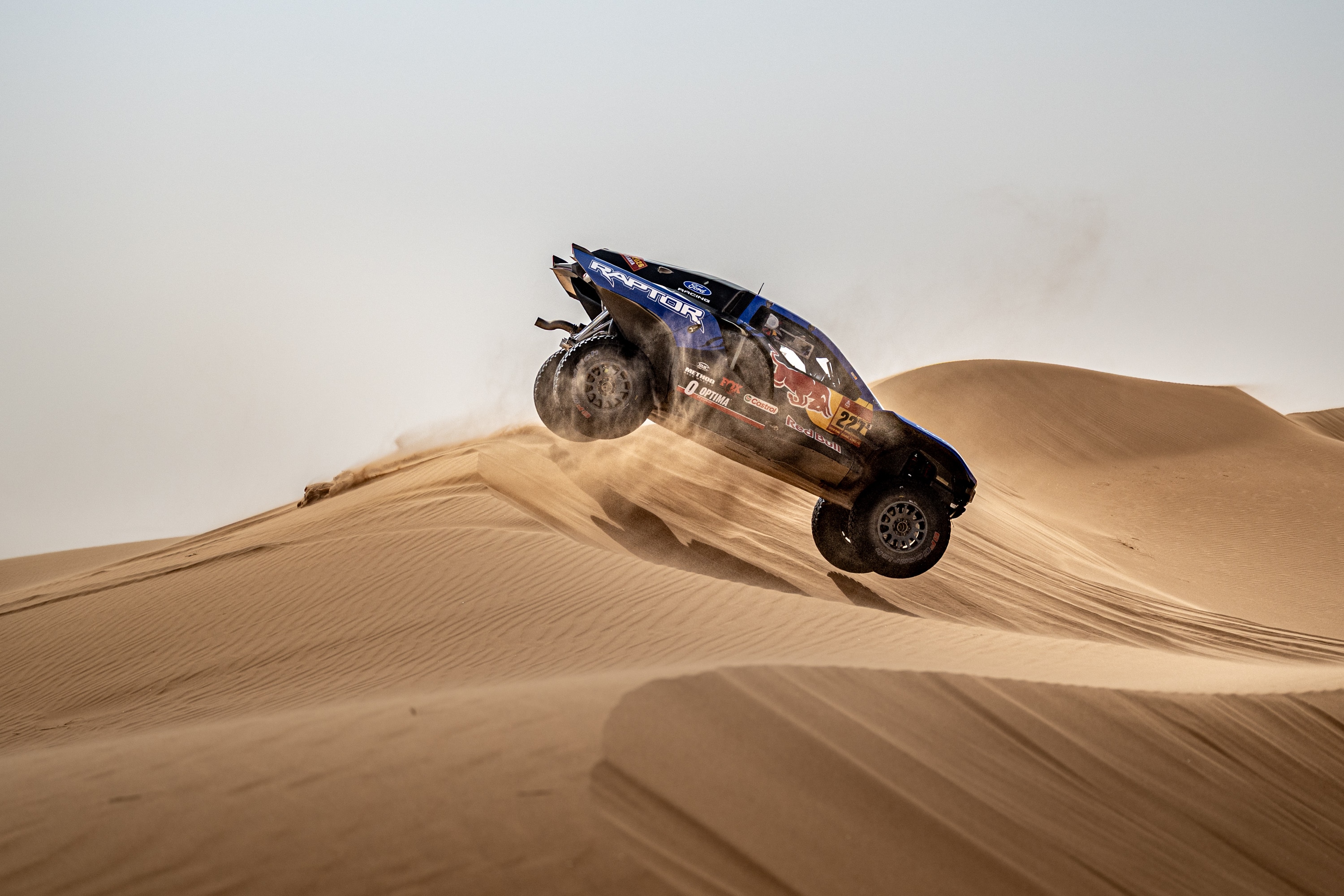 Not just a vehicle; the Raptor T1+ is relentless against tricky terrain. Photo credit: Ford/ Red Bull Contentpool / Marcin Kin.