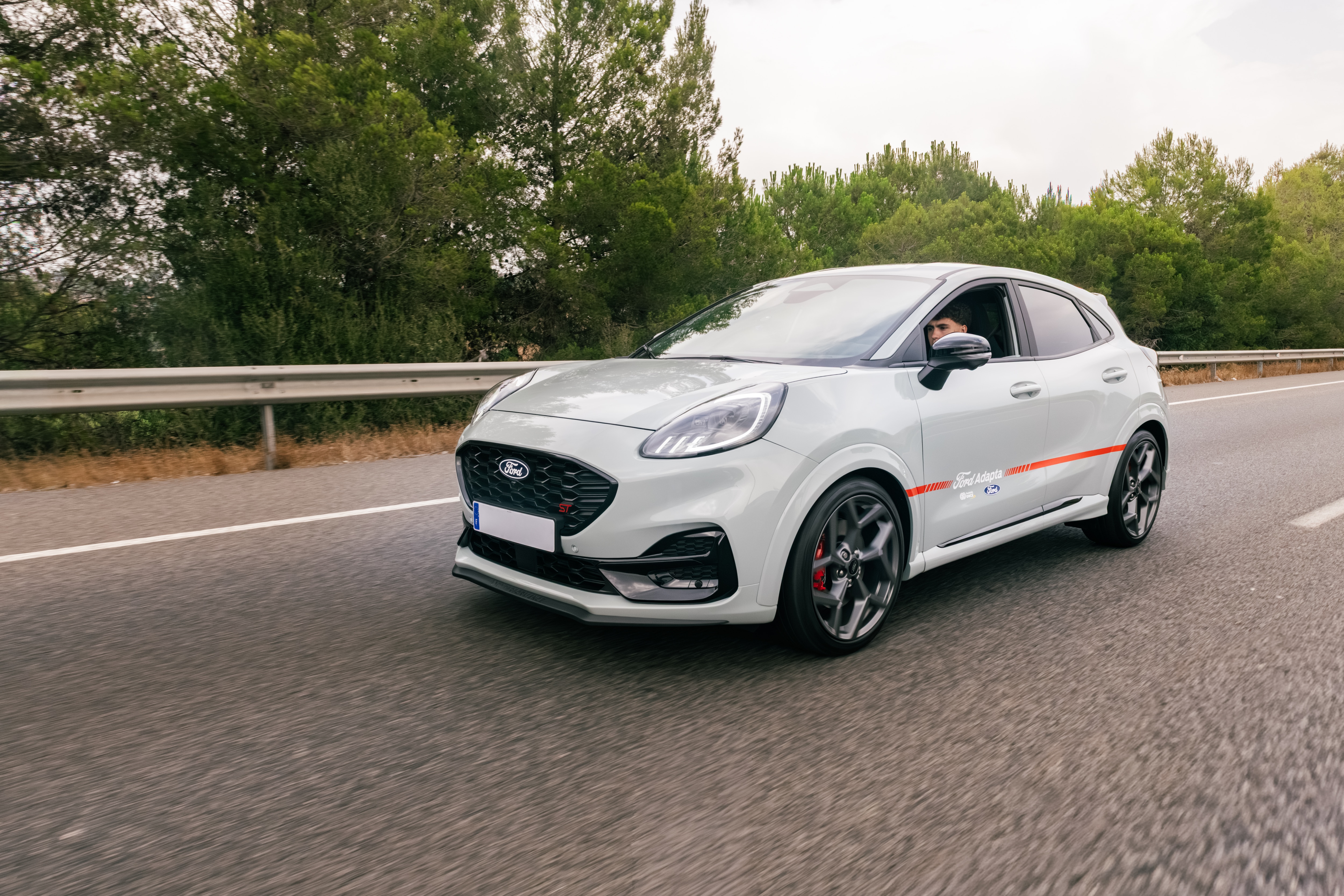 Marc Roma with his Ford Adapta modified Puma ST