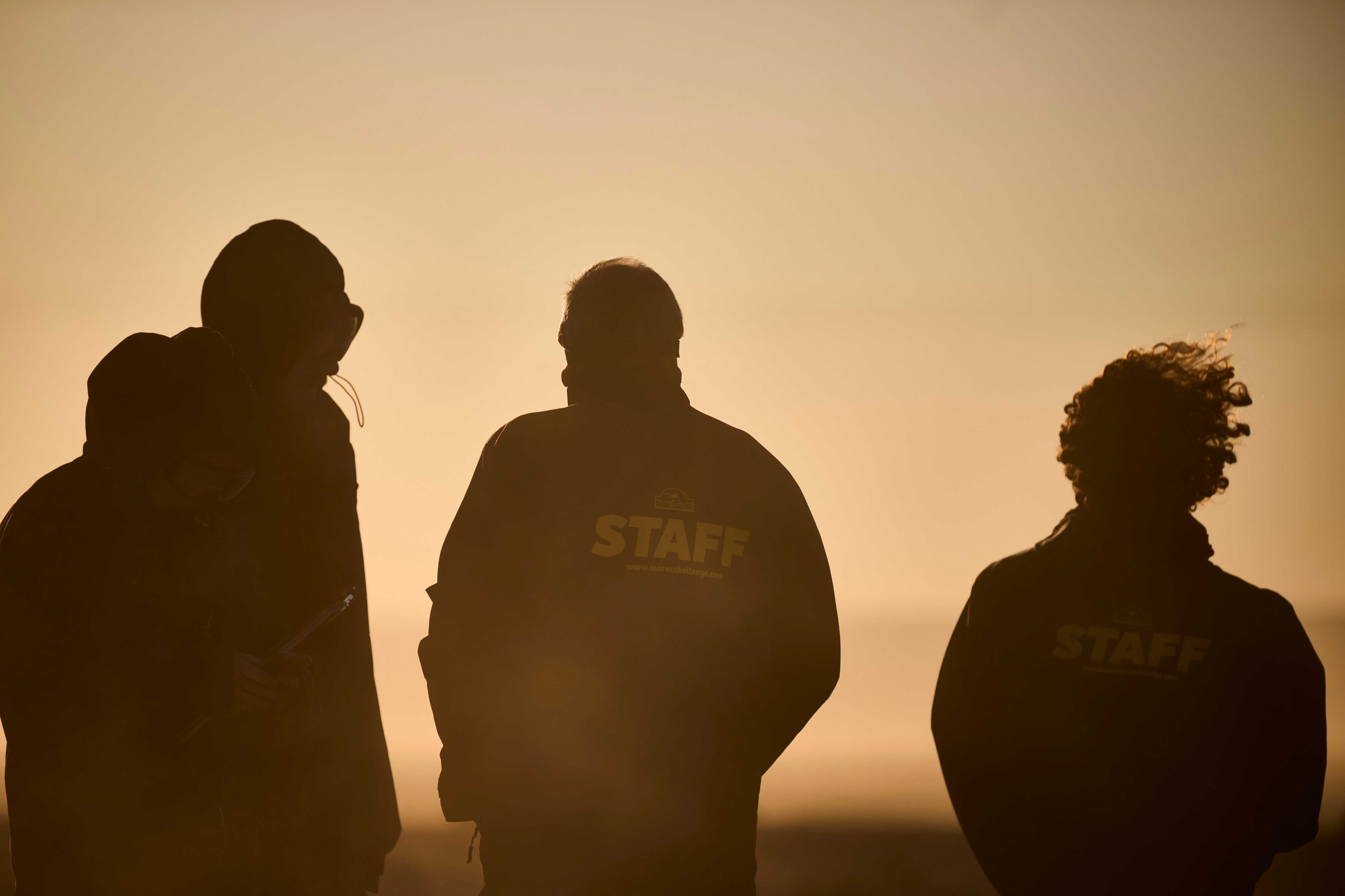 Sandstorm at briefing area before a stage begins