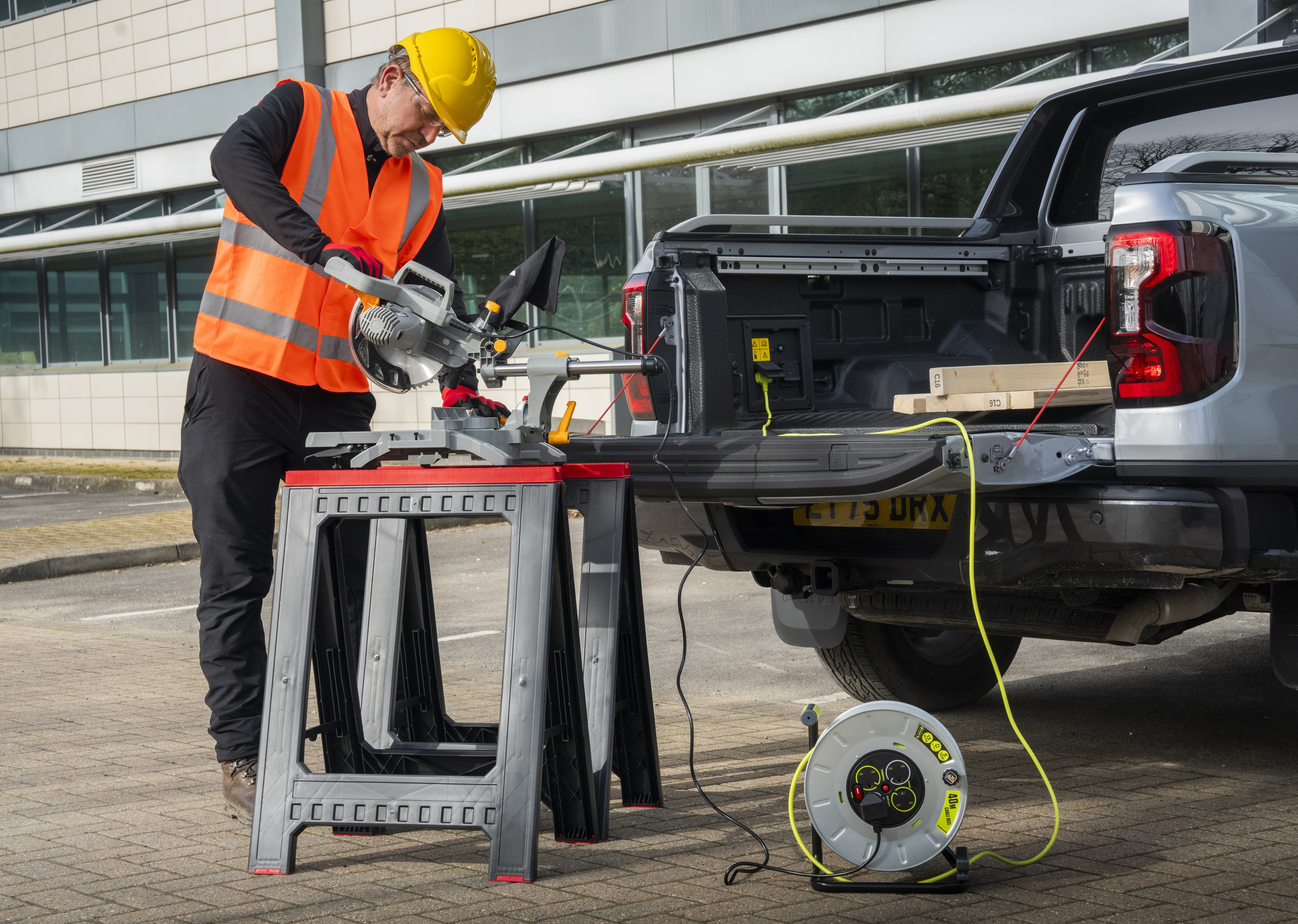 Pro Power Onboard technology can turn Ranger PHEV Double Cab 2-Seat into a mobile power source.