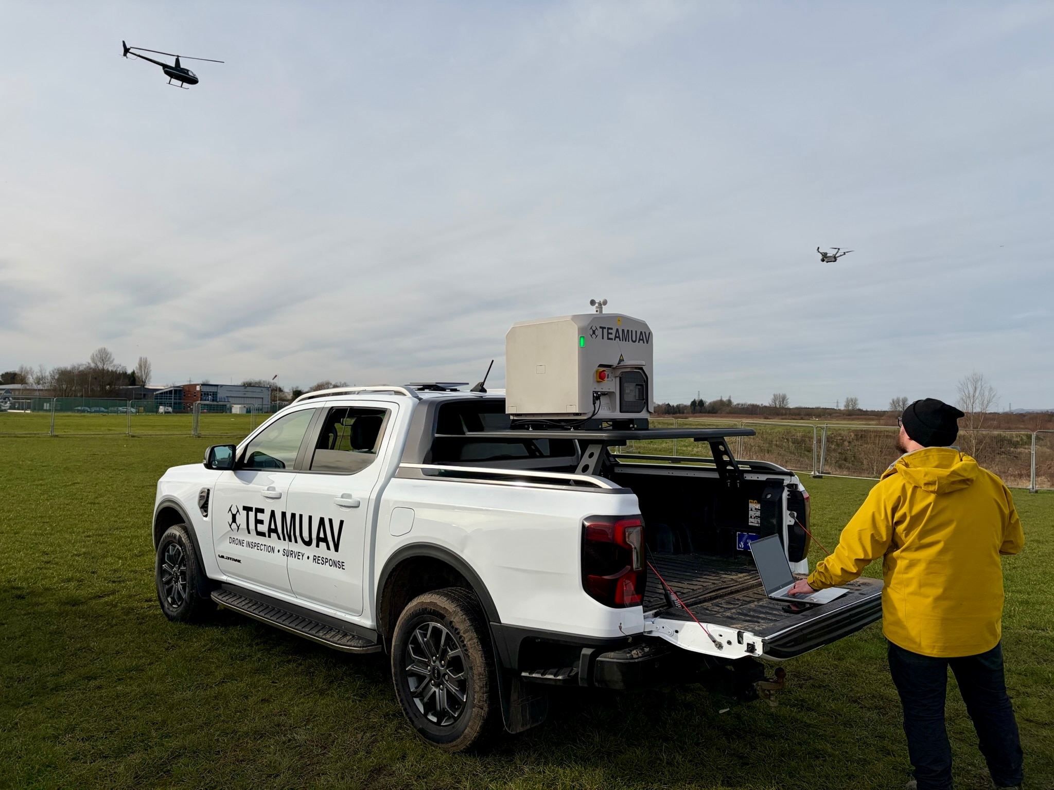 Team UAV crews rely on the Ranger as mobile drone landing pads and offices in the wild. (C) Team UAV.