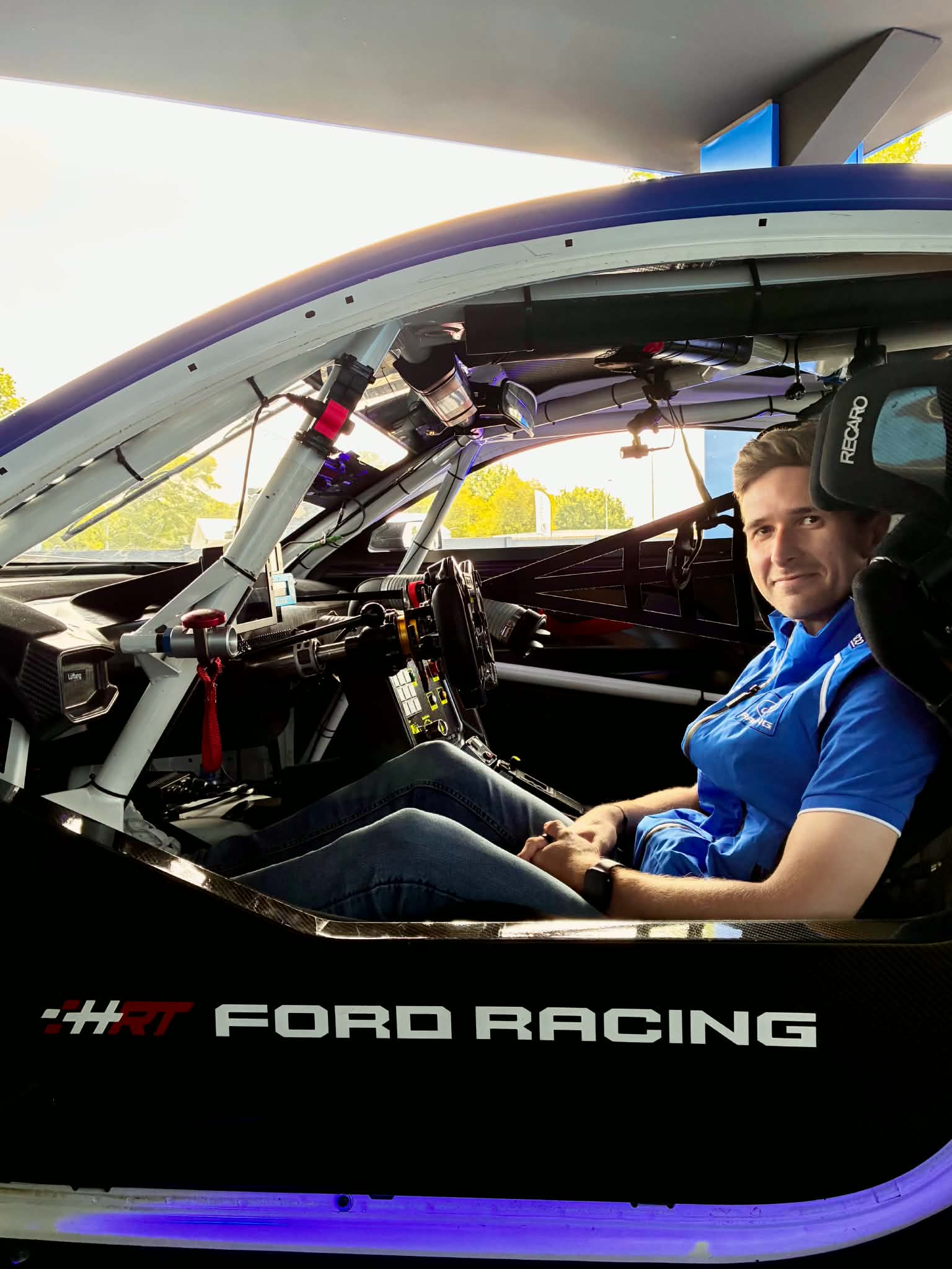 Matt Campbell at Le Mans 2026 alongside Ford's Mustang GT3 program. The Australian will join Ford Racing's Hypercar effort as the company prepares its return to endurance racing's premier category. Photo: Ben Nightingale