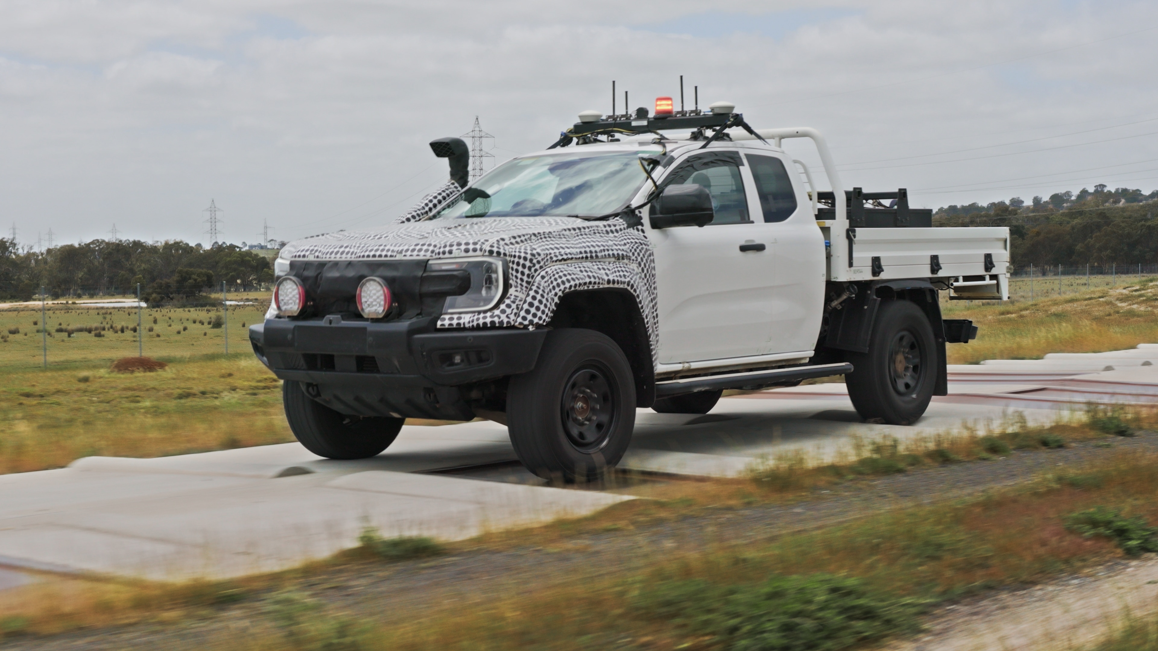 Prototype Ranger Super Duty vehicle and components with optional items shown. Some vehicle specifications, features and finishes shown are subject to change and will vary on production model.