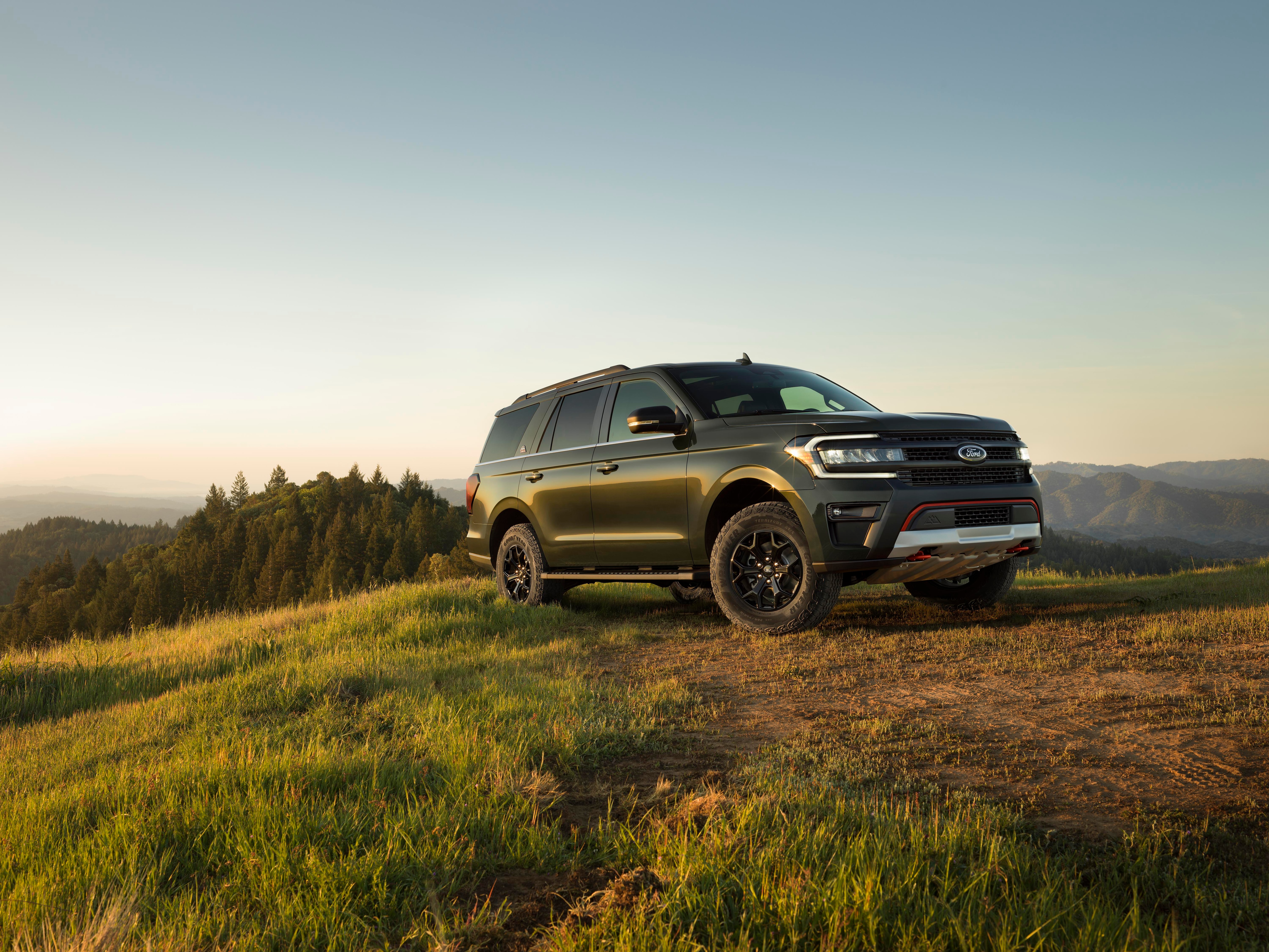 2023 Ford Expedition Timberline in Forged Green.