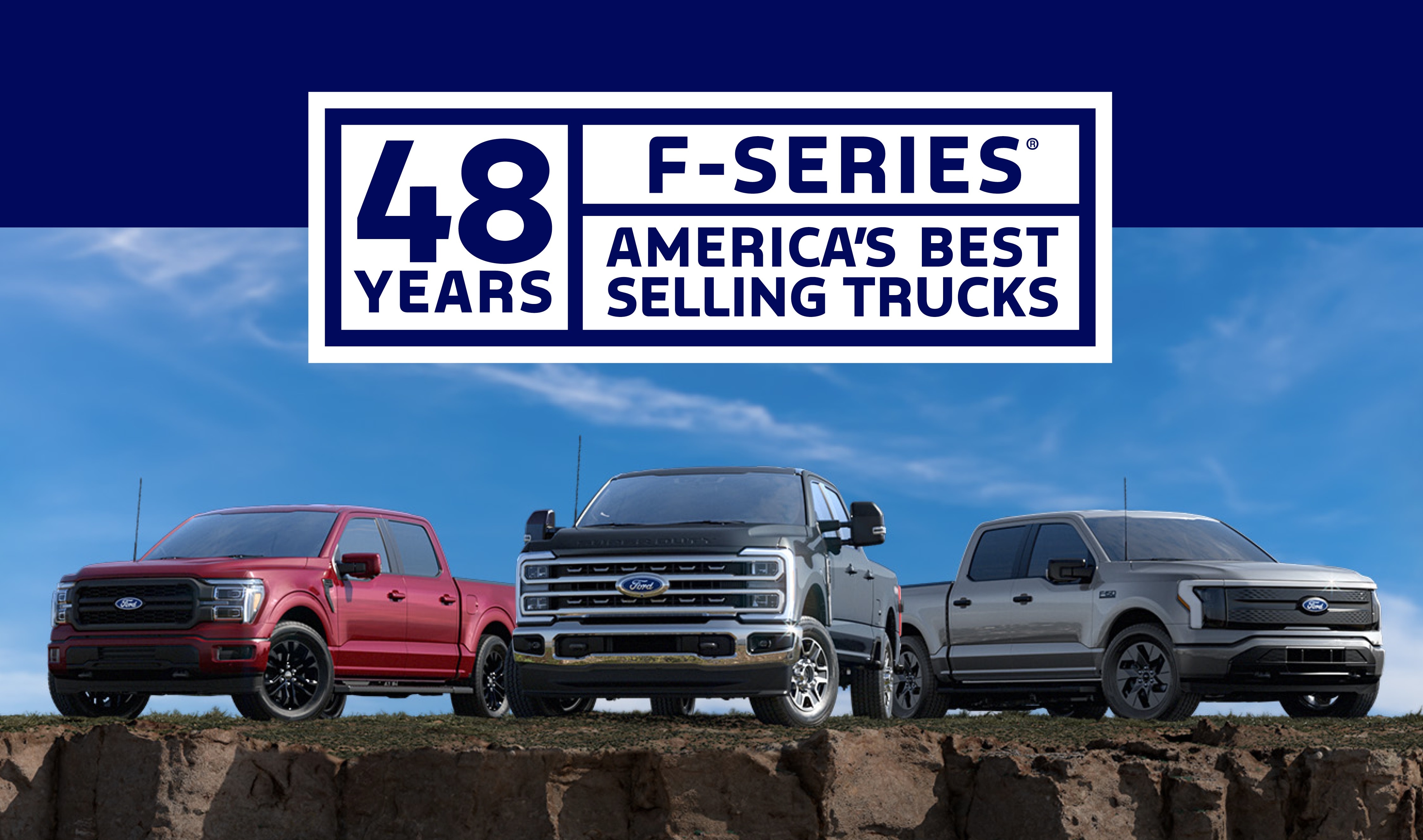 or the 48th year in a row, Ford F-Series reigns as America's best-selling truck – with more than 33 million sold since 1977.