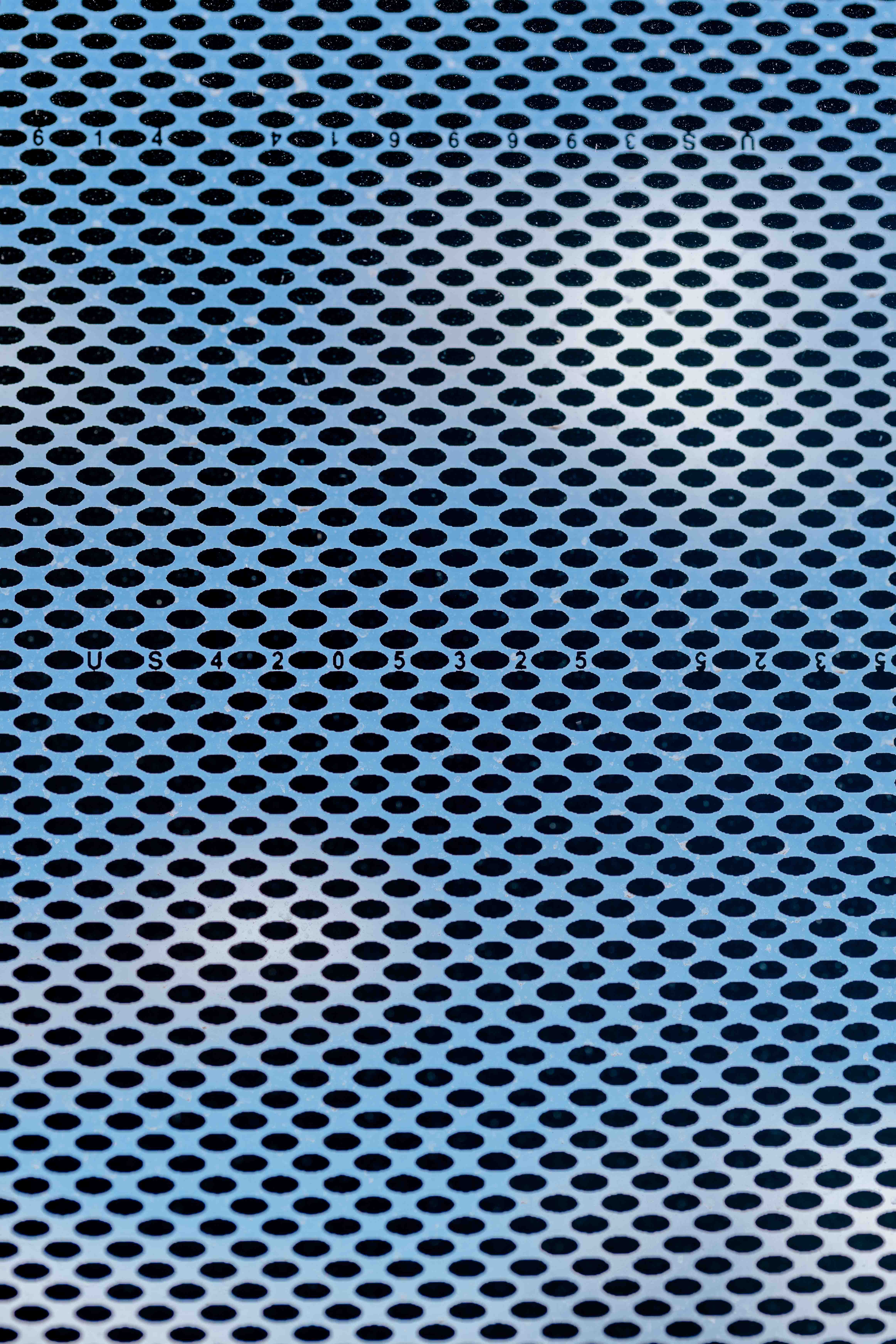 Patent numbers subtly embedded in the glass used at World Headquarters.