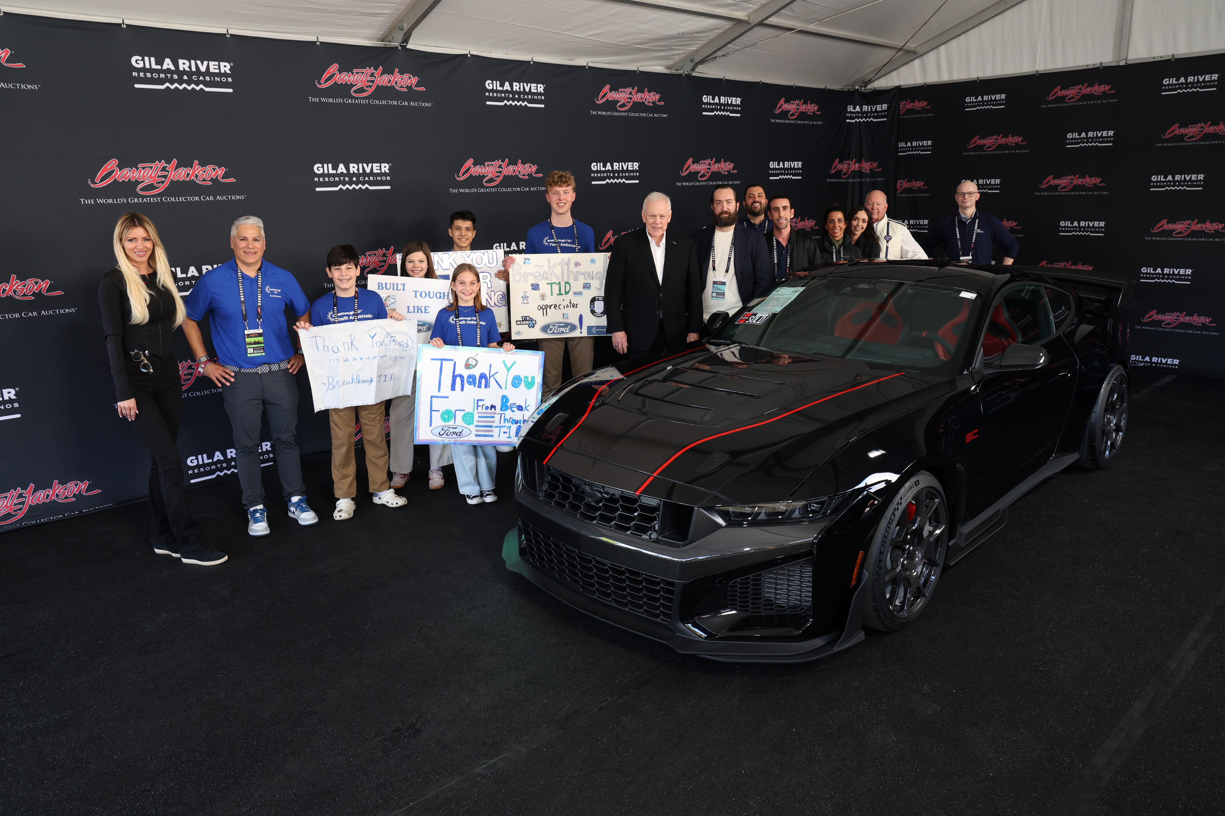 On the night of Jan. 24, Ford auctioned off the rights to the first Mustang Dark Horse SC retail order for $1.25M at Barrett-Jackson Scottsdale. This is a win for Breakthrough T1D, which will use the proceeds from the sale to fund research that will ultimately lead to a cure.