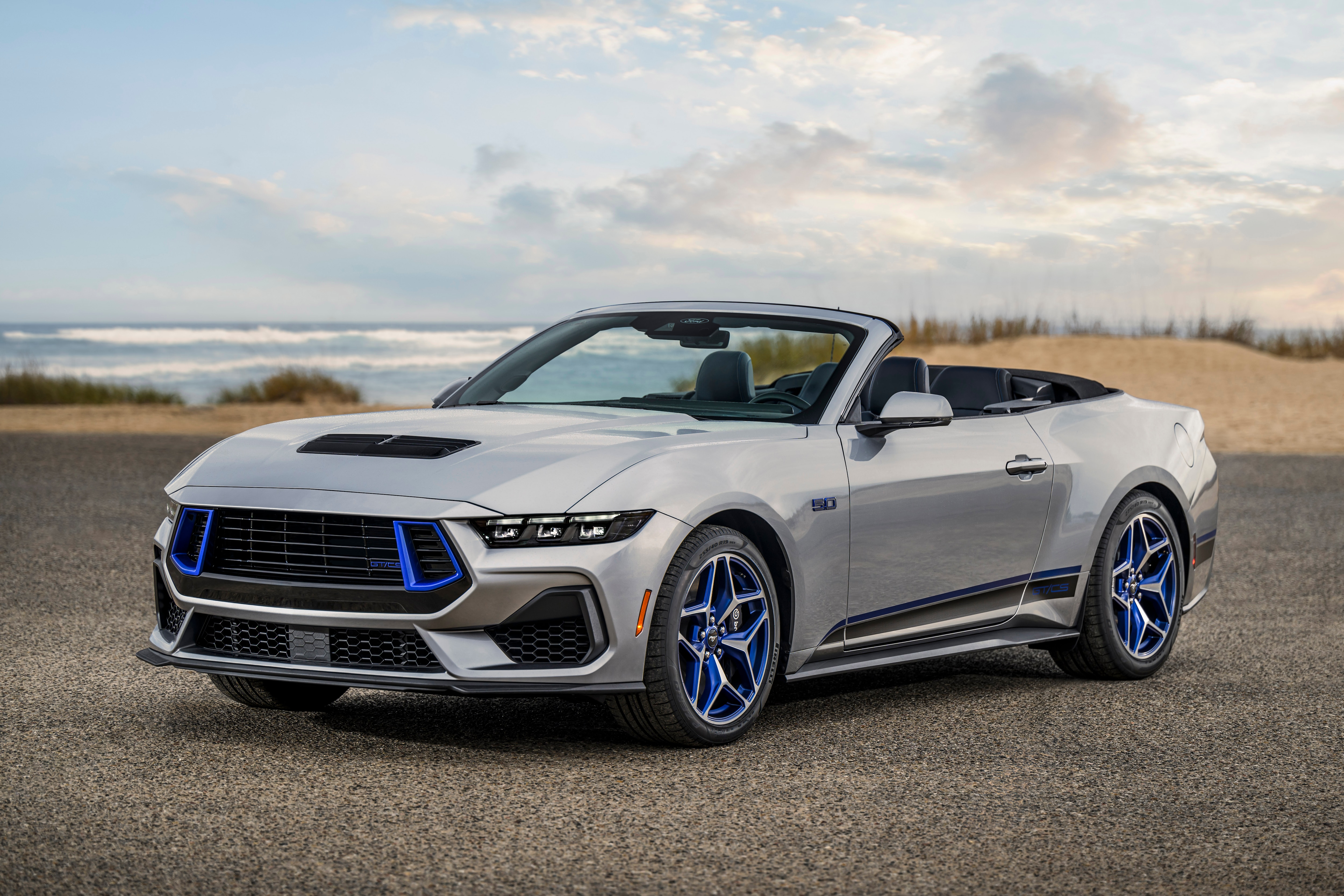 Ford Mustang GT California Special. Preproduction model with optional package shown. Available early 2024.