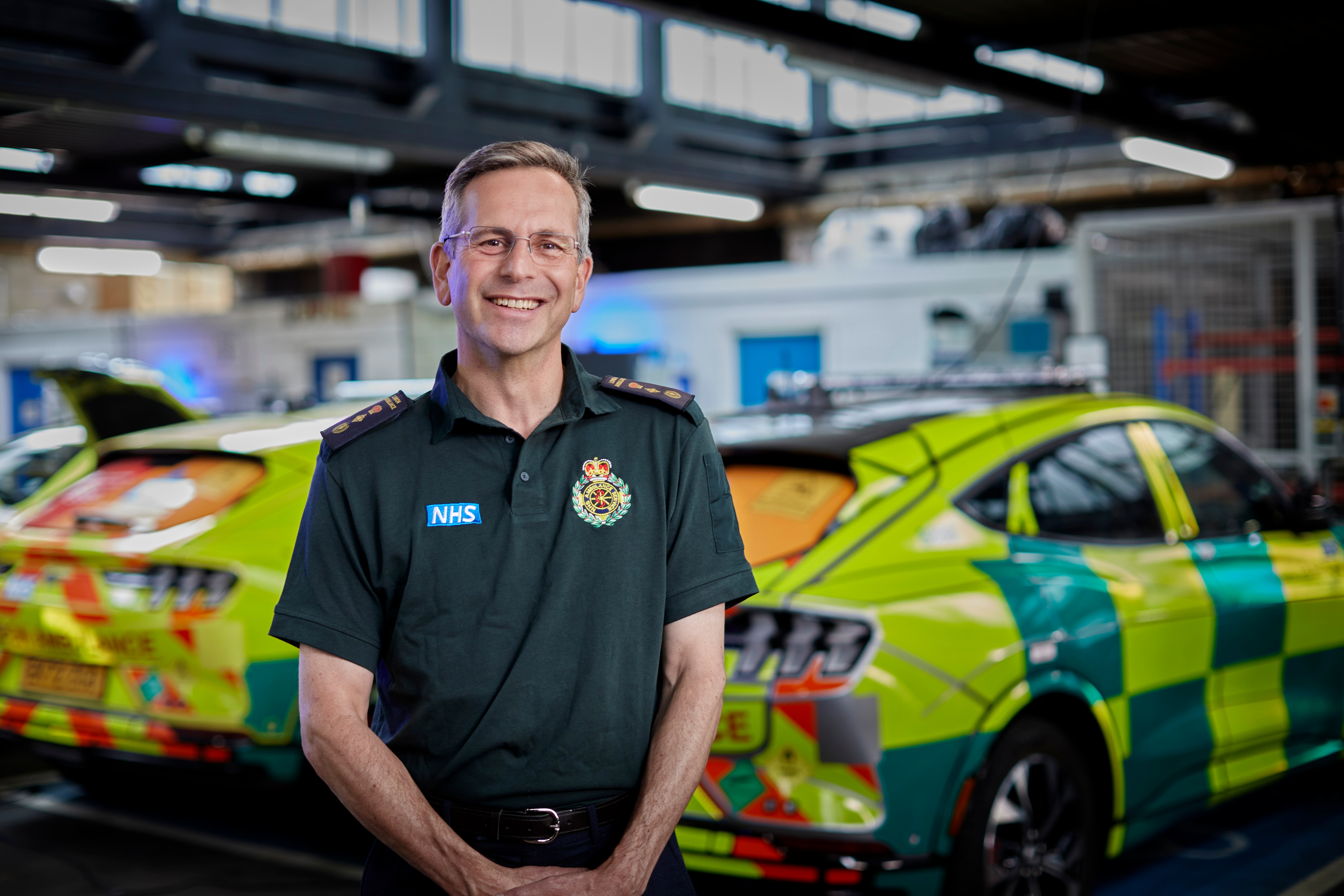 To get to incidents as quickly as possible 42 Fast Response Unit vehicles are used by paramedics at London Ambulance Service, all of which are specially adapted Ford Mustang Mach-E electric vehicle. 