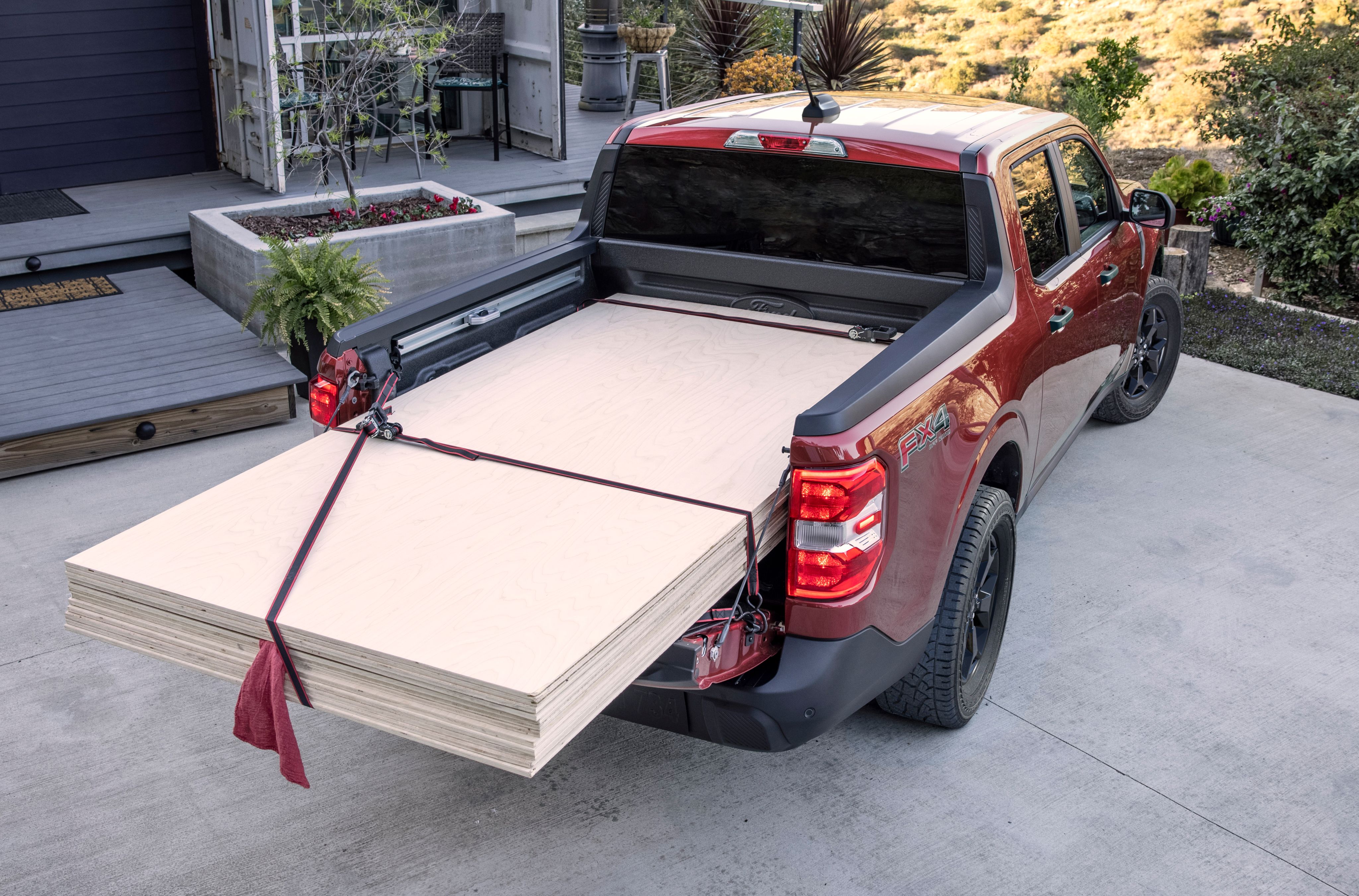 The 2025 Ford Maverick Lariat FLEXBED. 