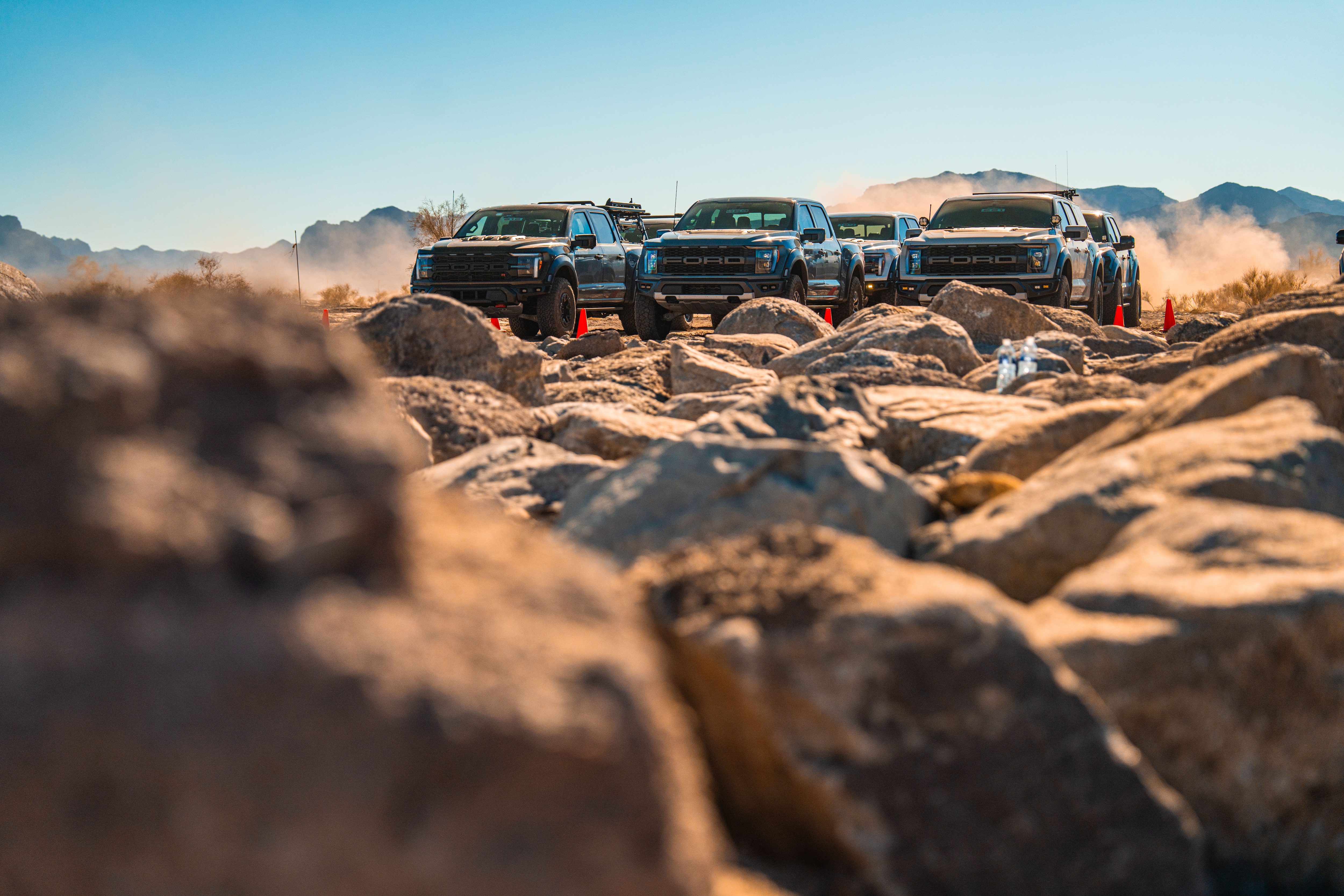 F-150 Raptors shown at the 2025 Raptor Rally.