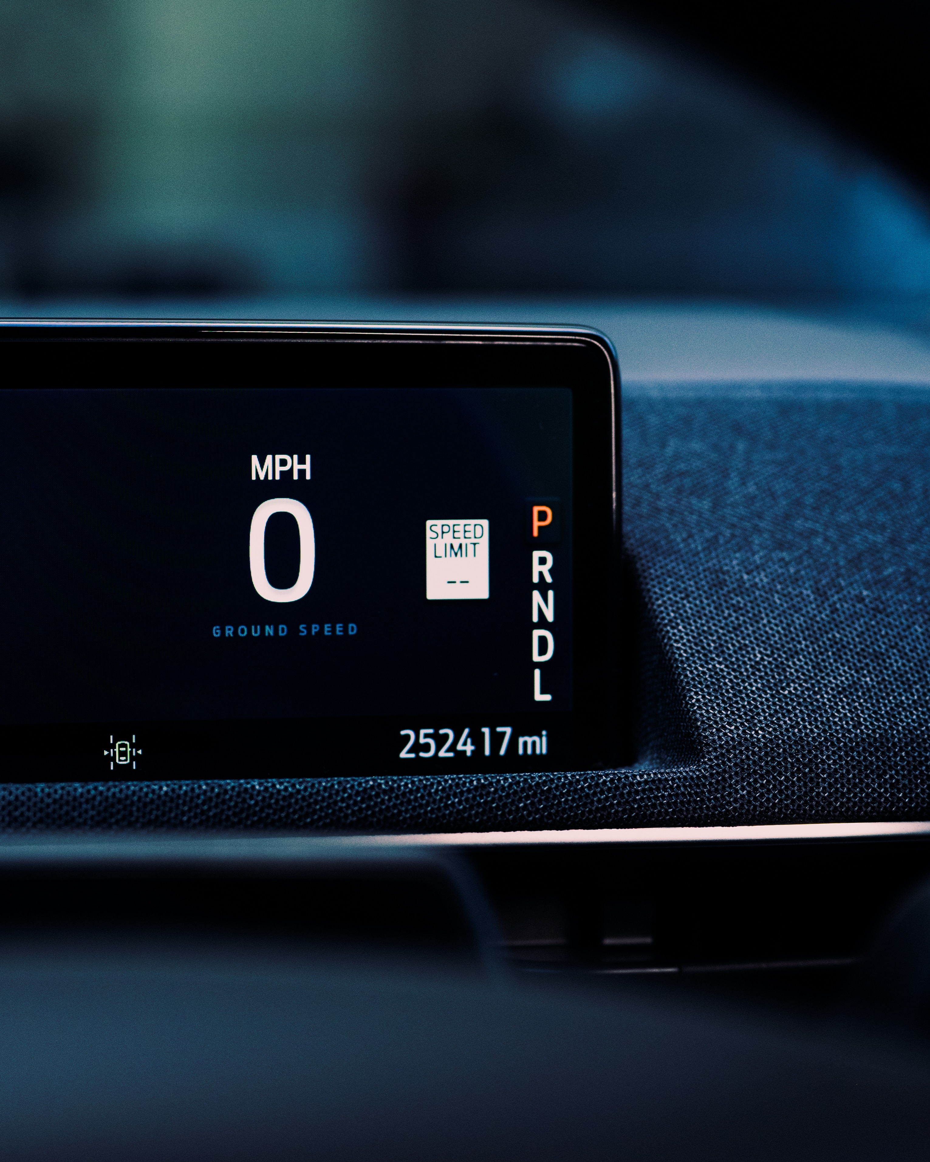 An odometer showing 252,417 miles