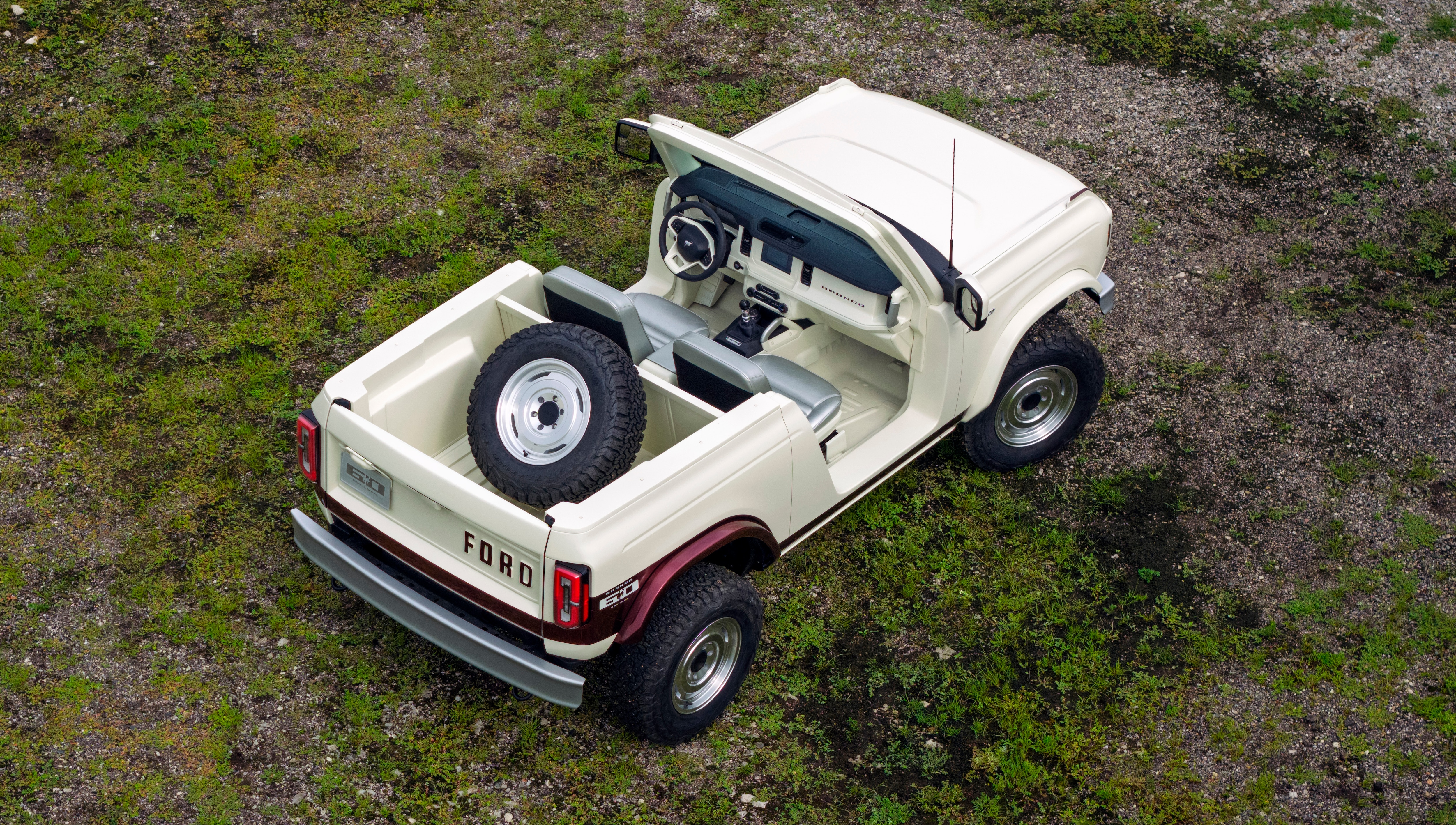 As we celebrate six decades of Bronco heritage, we chose to look back on the truest version of the Bronco design philosophy and think about what it would look like in 2025. The result celebrates the genetic markers of adventure and freedom that still exist in every sixth-generation Bronco on the roads today.