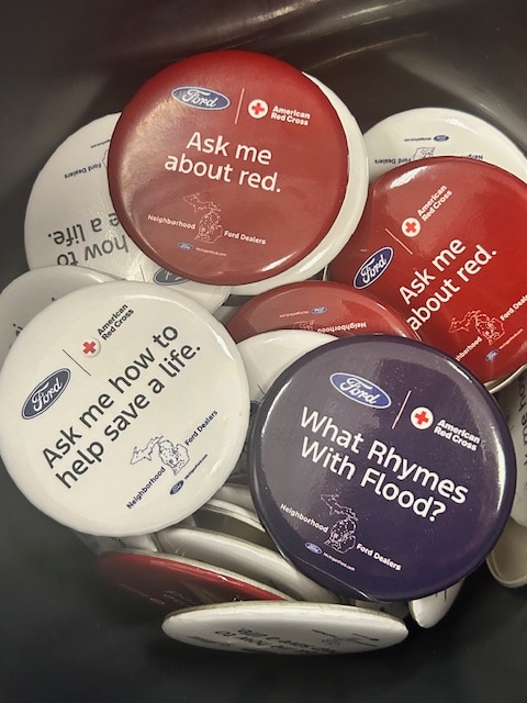 Thirteen Greater Michigan Ford dealerships partnered with the American Red Cross to host life-saving “Roll Up and Give” blood drives as part of Ford Building Together.