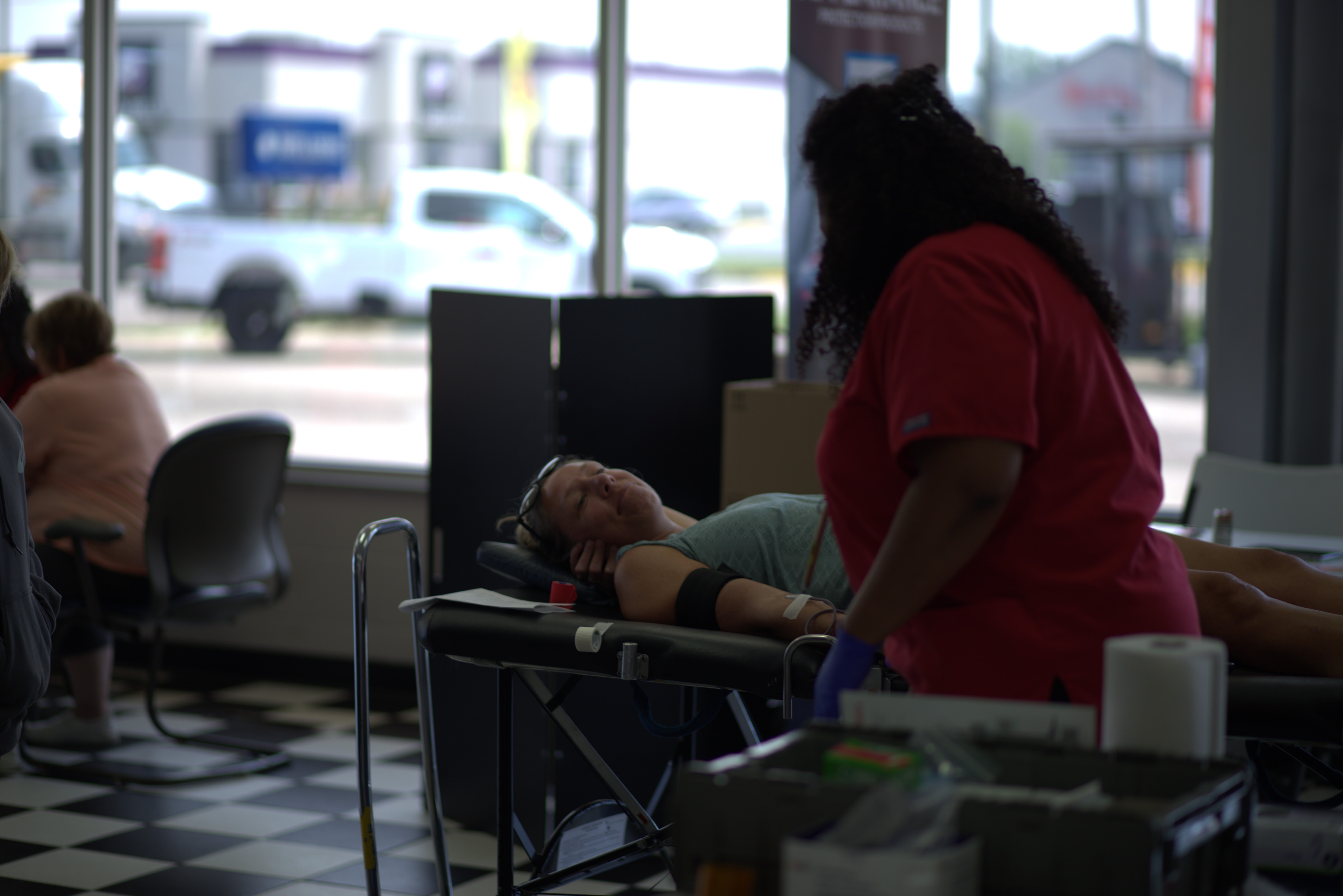 Thirteen Greater Michigan Ford dealerships partnered with the American Red Cross to host life-saving “Roll Up and Give” blood drives as part of Ford Building Together.