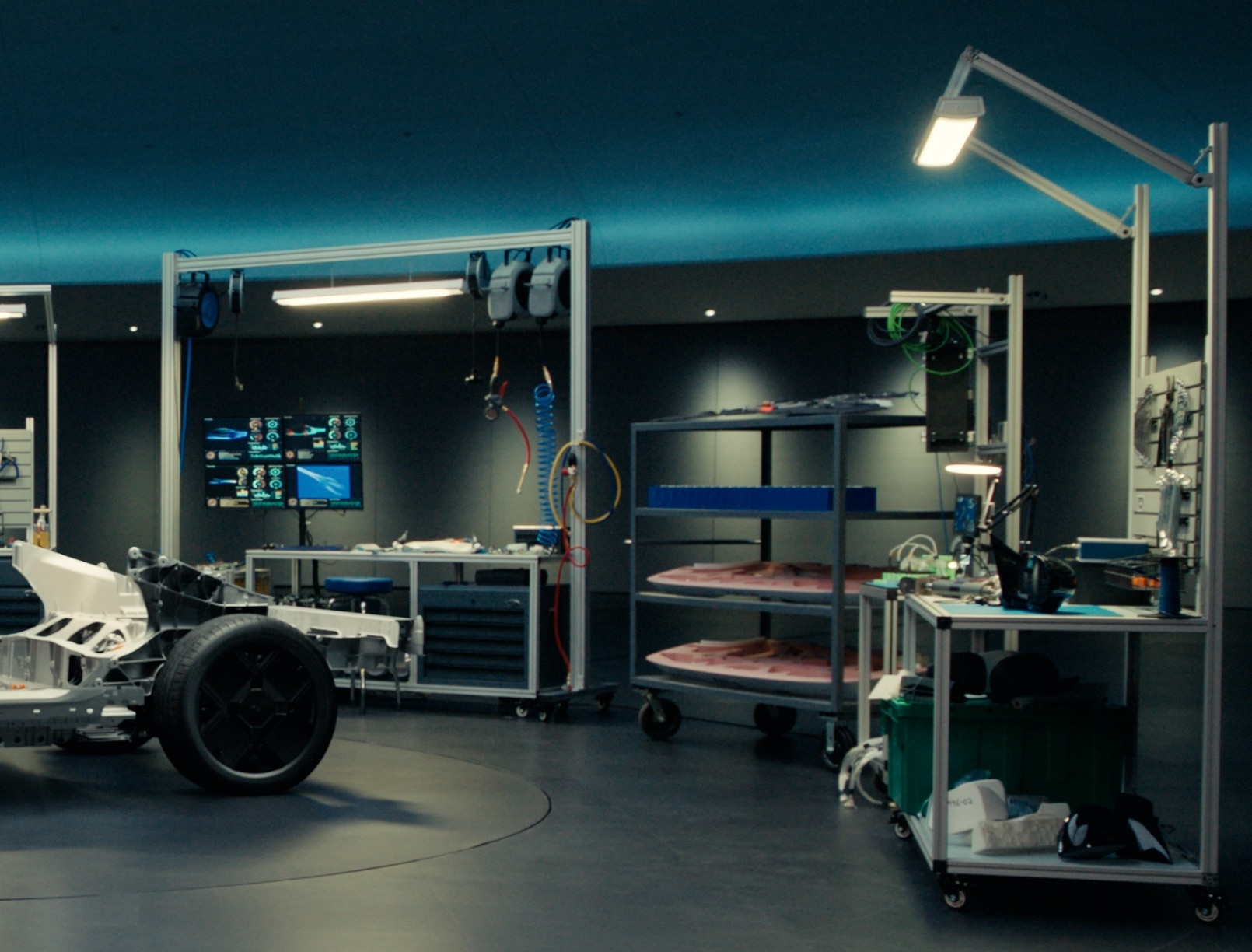 3D-printed pieces used by the team to quickly swap out parts during testing. Prototype illustration.