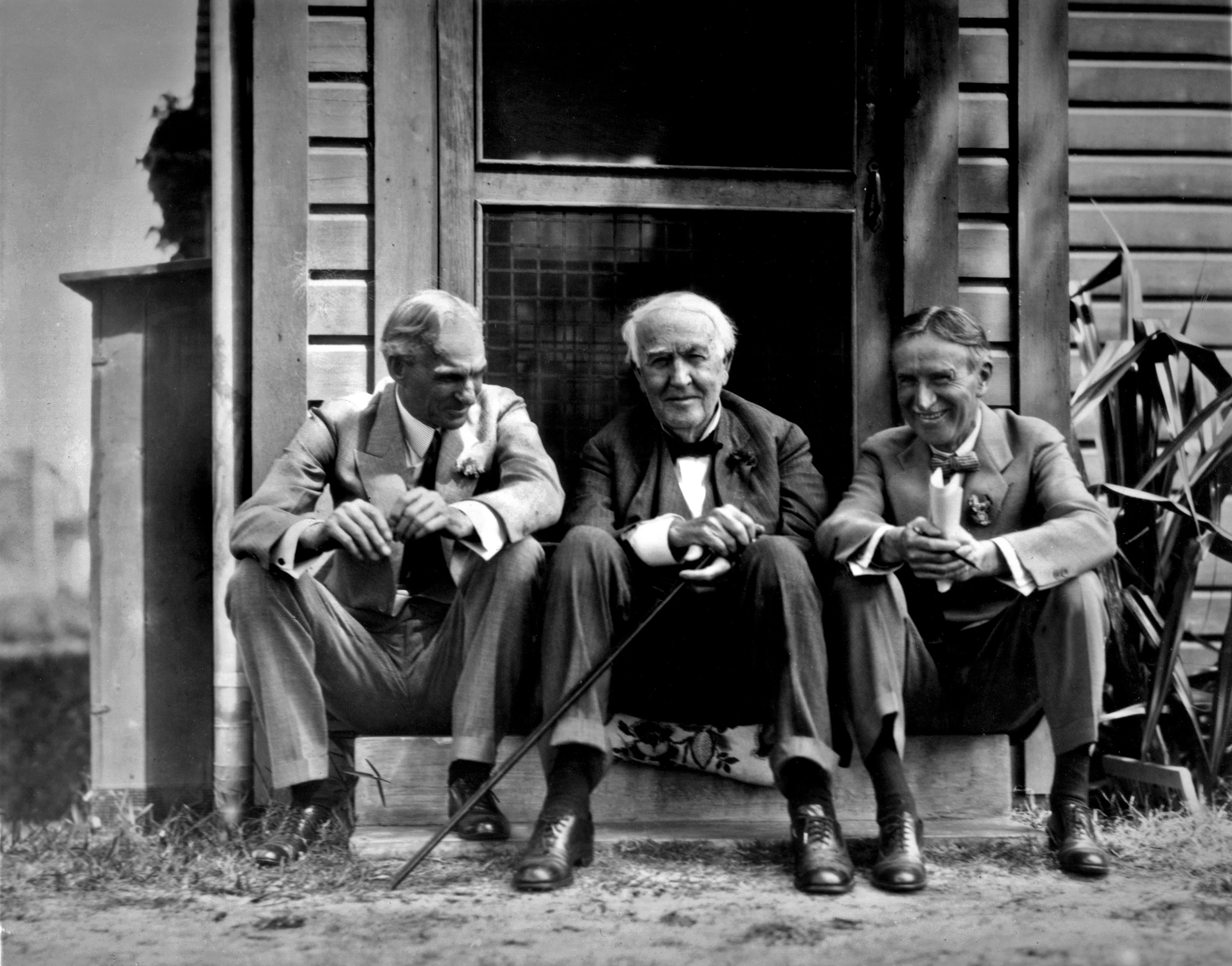 1924: Henry Ford, Thomas Edison, Harvey Firestone