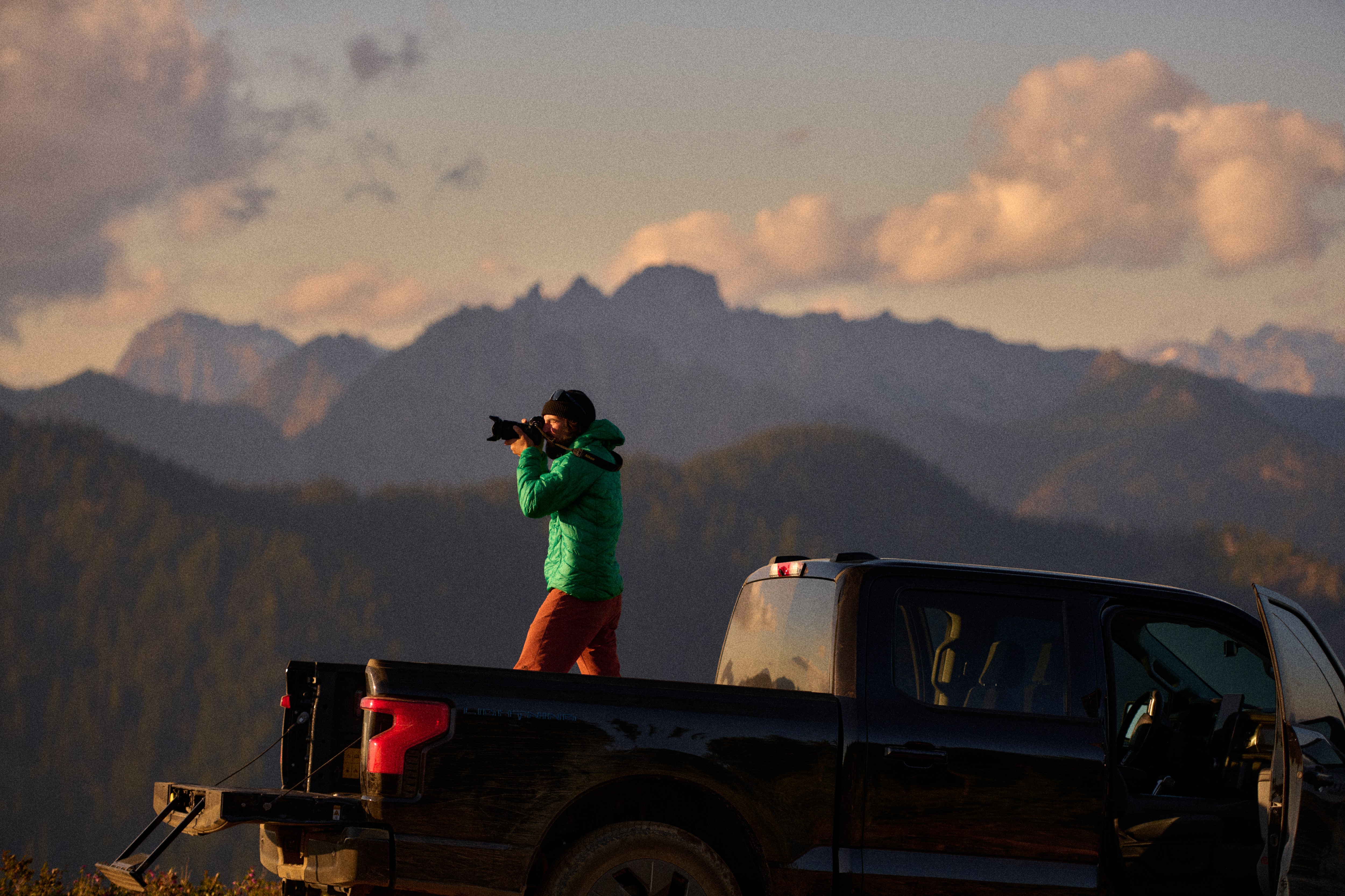 When a falling tree totaled his beloved gas-powered Ford F-150, outdoor photographer Scott Rinckenberger saw it as the perfect opportunity to embrace new technology. He chose a 2024 F-150 Lightning®, an electric truck that he says was "love at first drive."