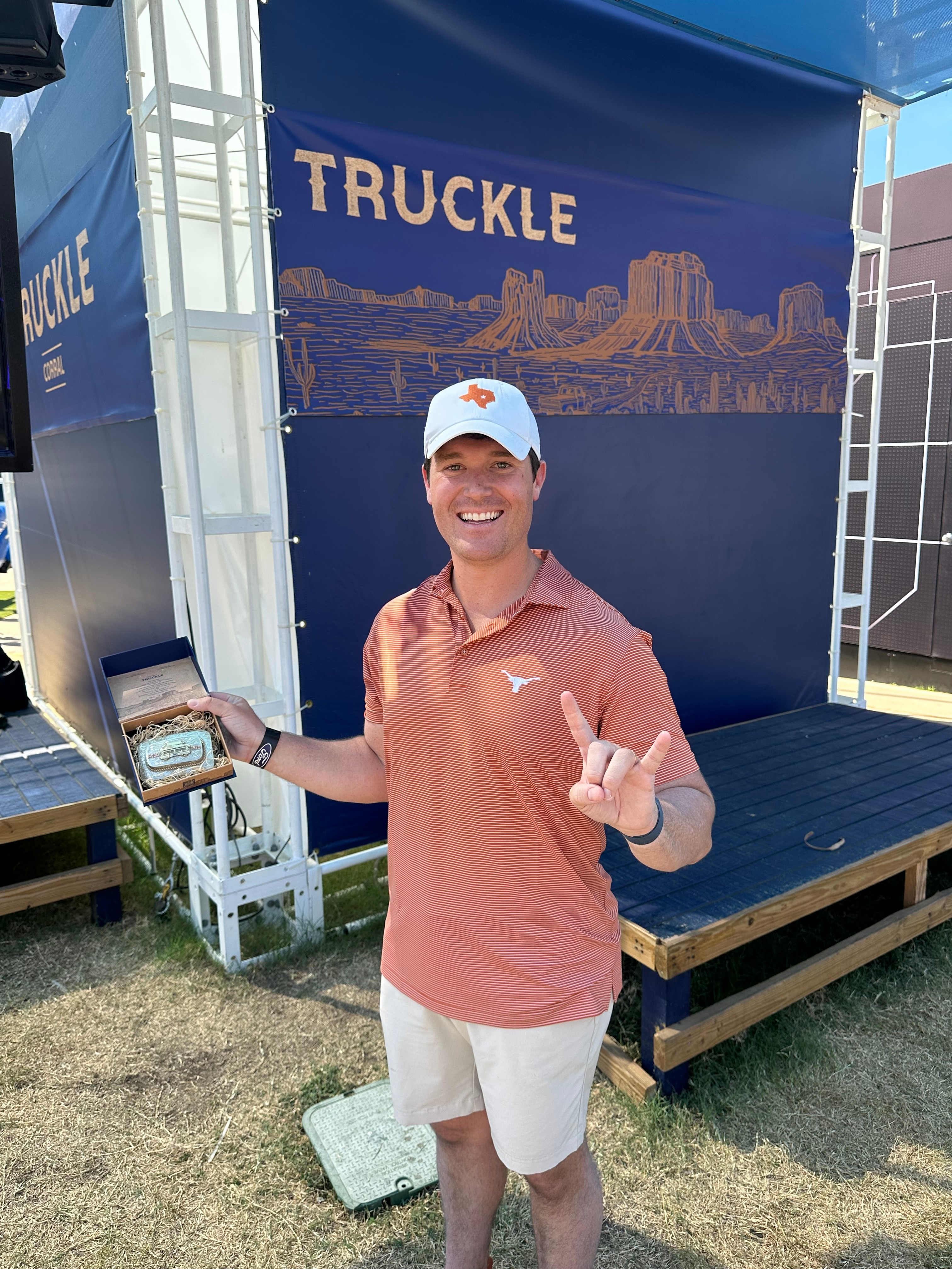 Ryan Carr won the first Truckle in a raffle at the Ford Experience at the State Fair of Texas on October 10.