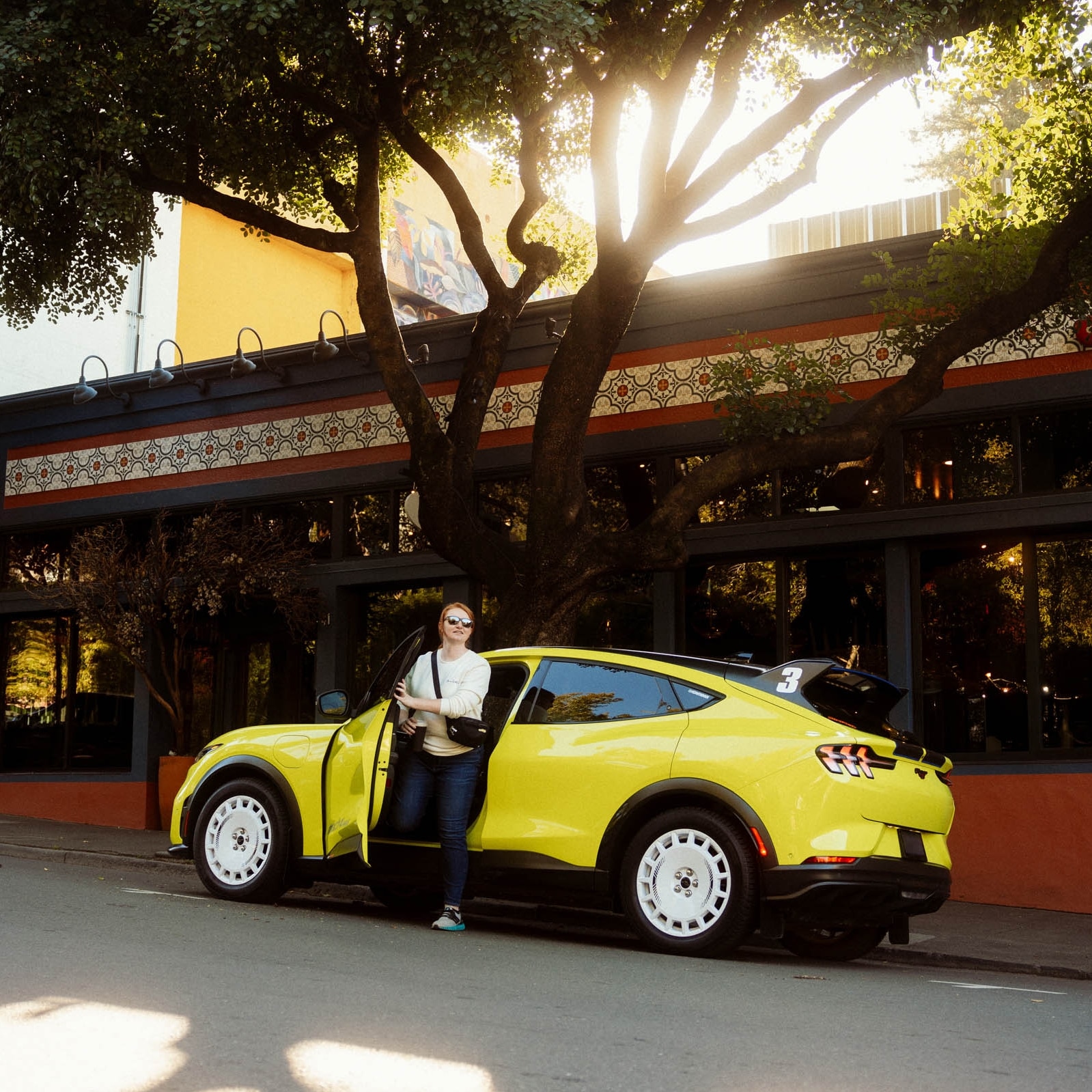 Sophie Dower and her Mustang Mach-E Rally