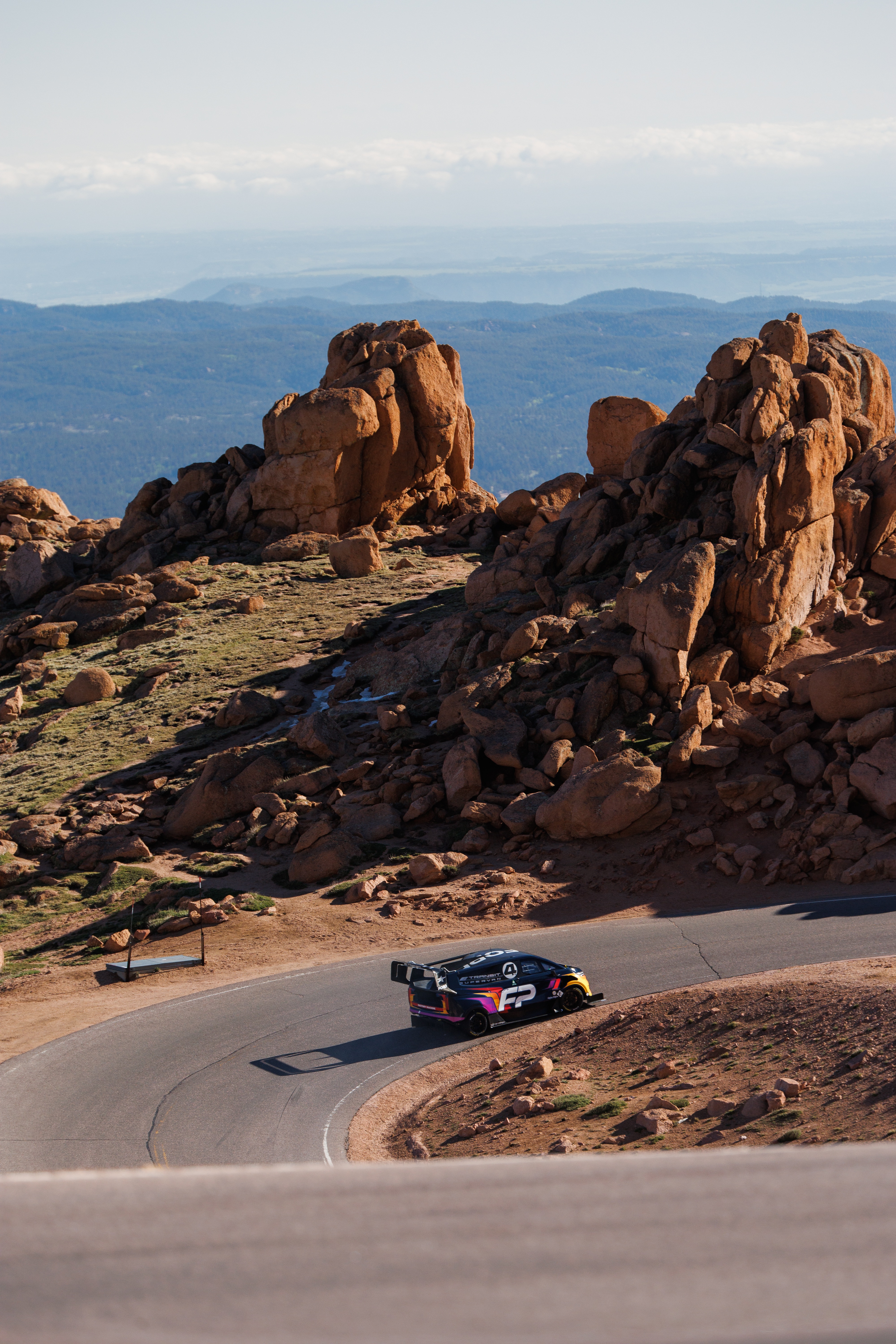 Transit SuperVan 4.2 at Pikes Peak in 2023.