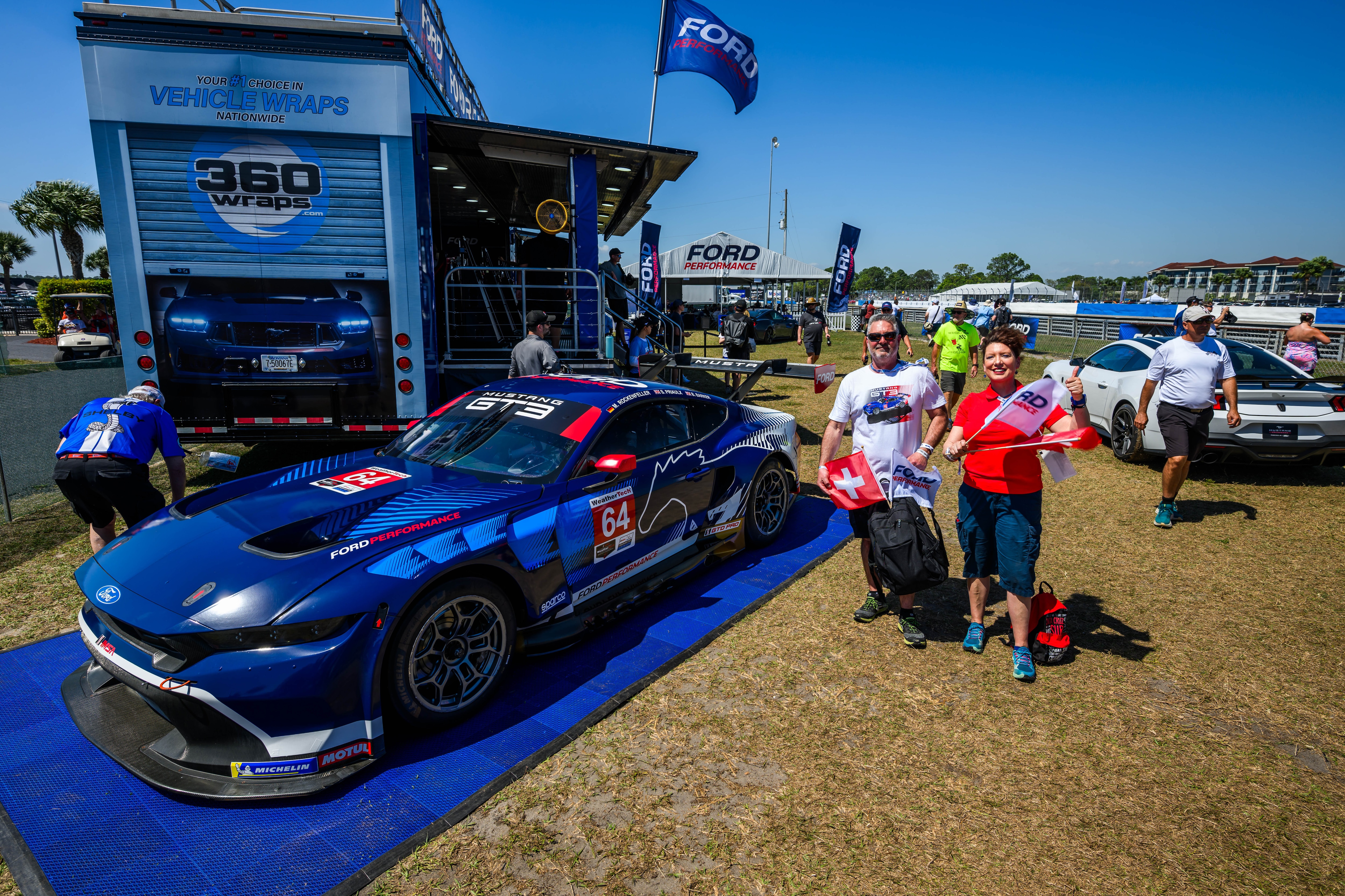 Mary Hohn and Pascal Fankhauser traveled nearly 5,000 miles, crossing the Atlantic Ocean from Geneva, Switzerland, to central Florida for a special reason: the Ford Mustang.