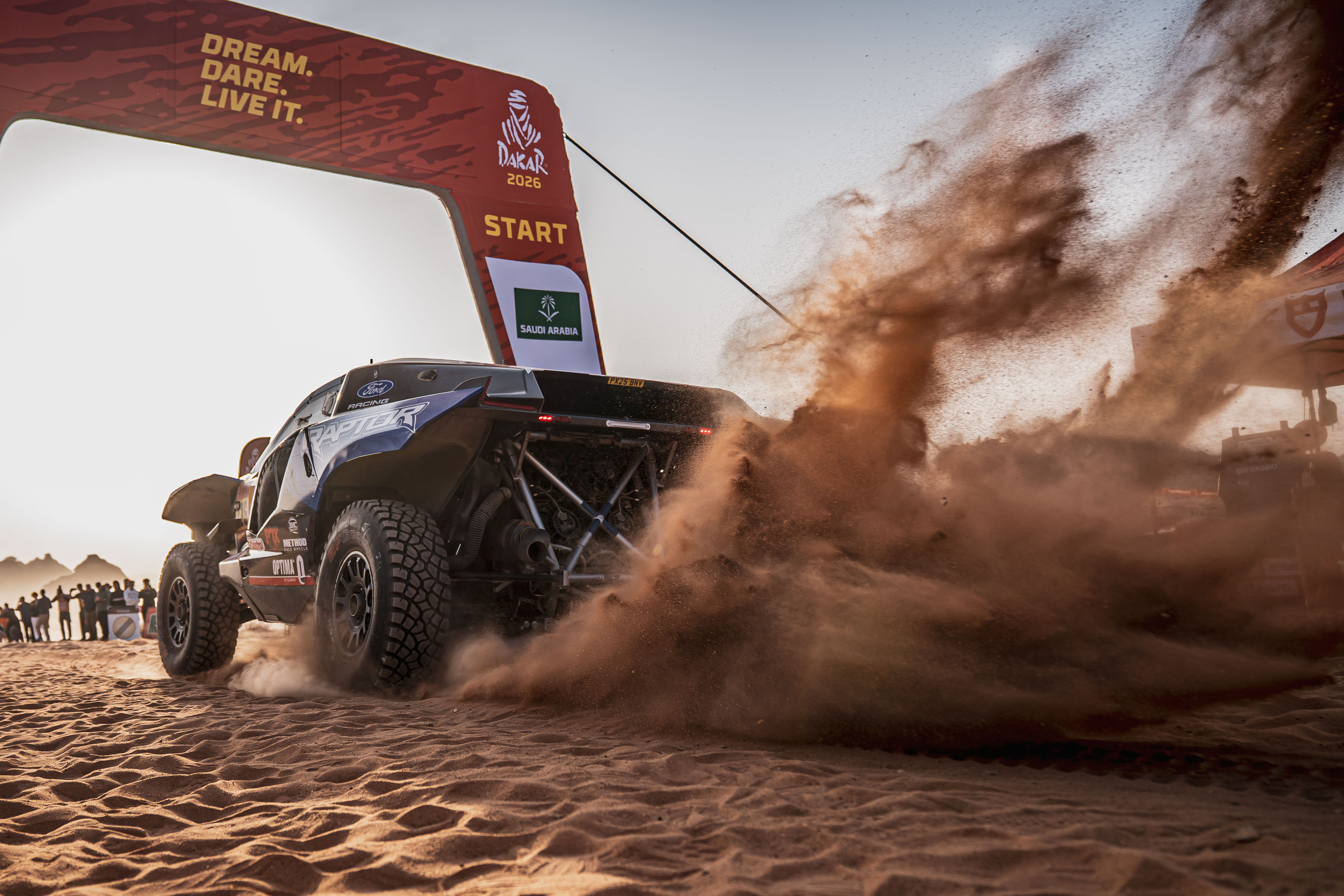 Raptor T1+ before Stage 4 of the 2026 Dakar Rally.